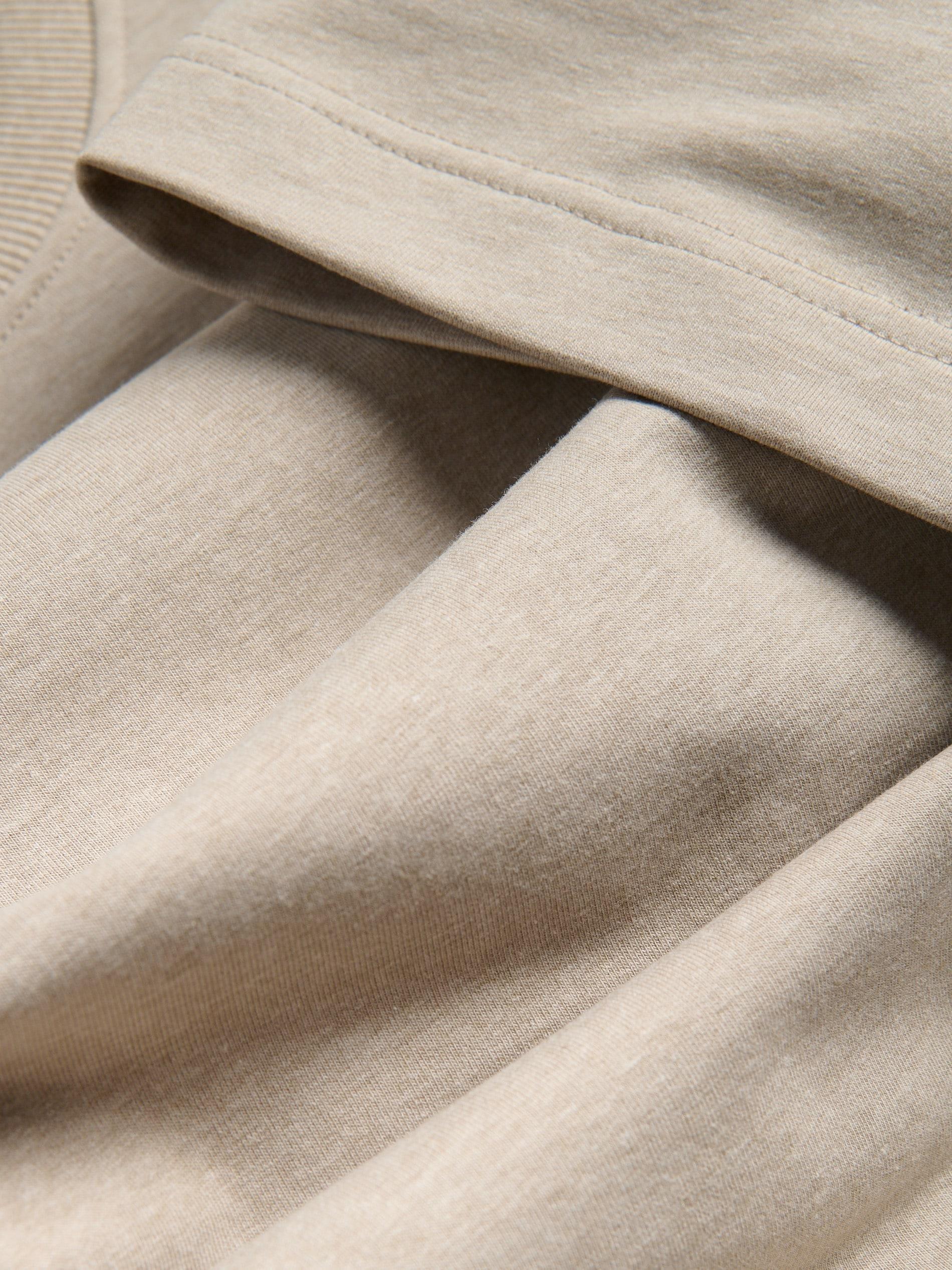 Beige Boxy Cotton T-Shirt, Beige, large image number 1