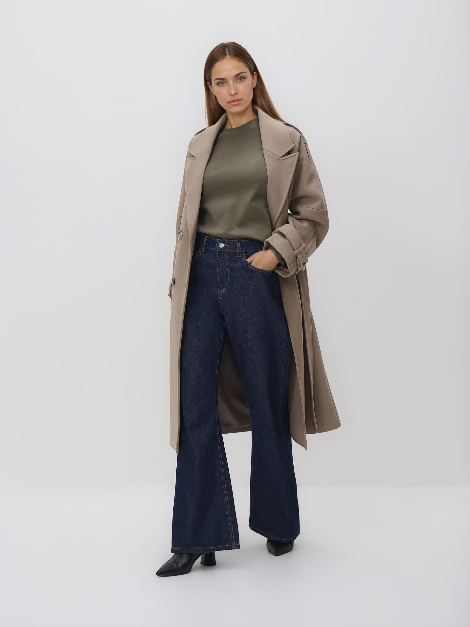 Green Mercerised Cotton Rich Long Sleeve T-Shirt, Green, medium