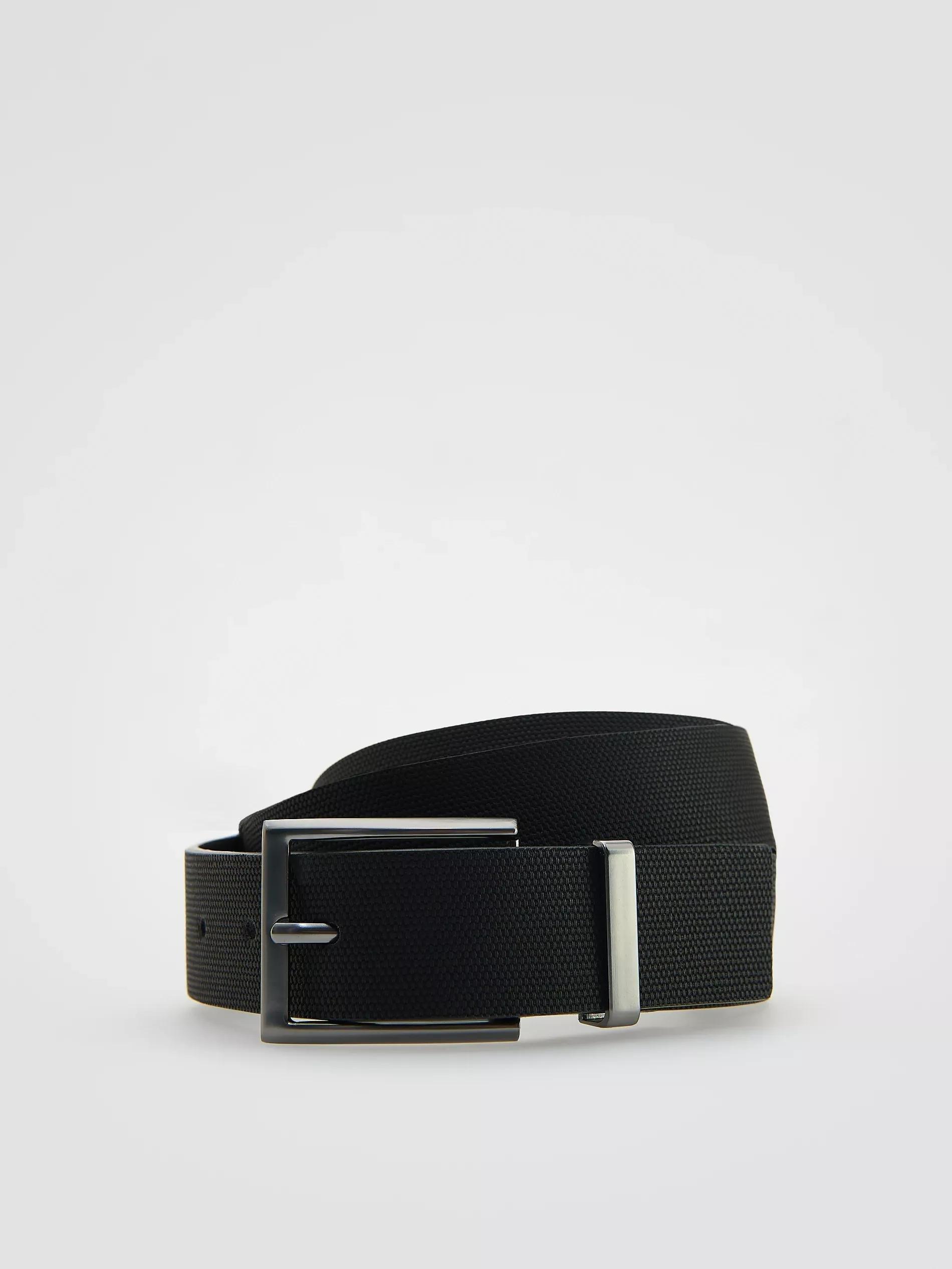 Black Buckle Belt, Black, medium