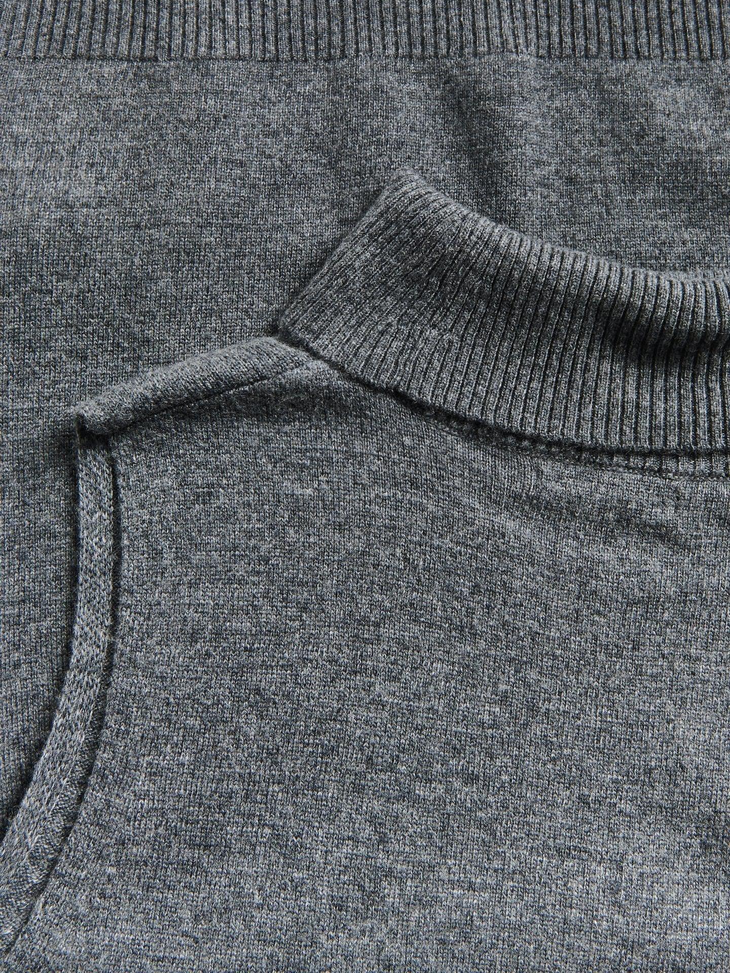 Grey Wool Blend Blouse, Grey, large image number 7