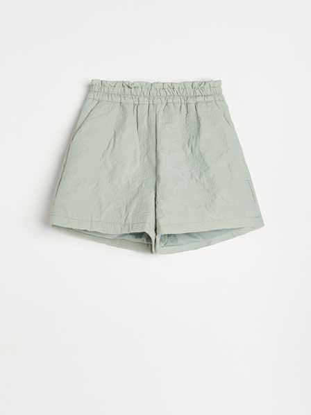 Green Decoratively Textured Shorts, Women, , large image number 4