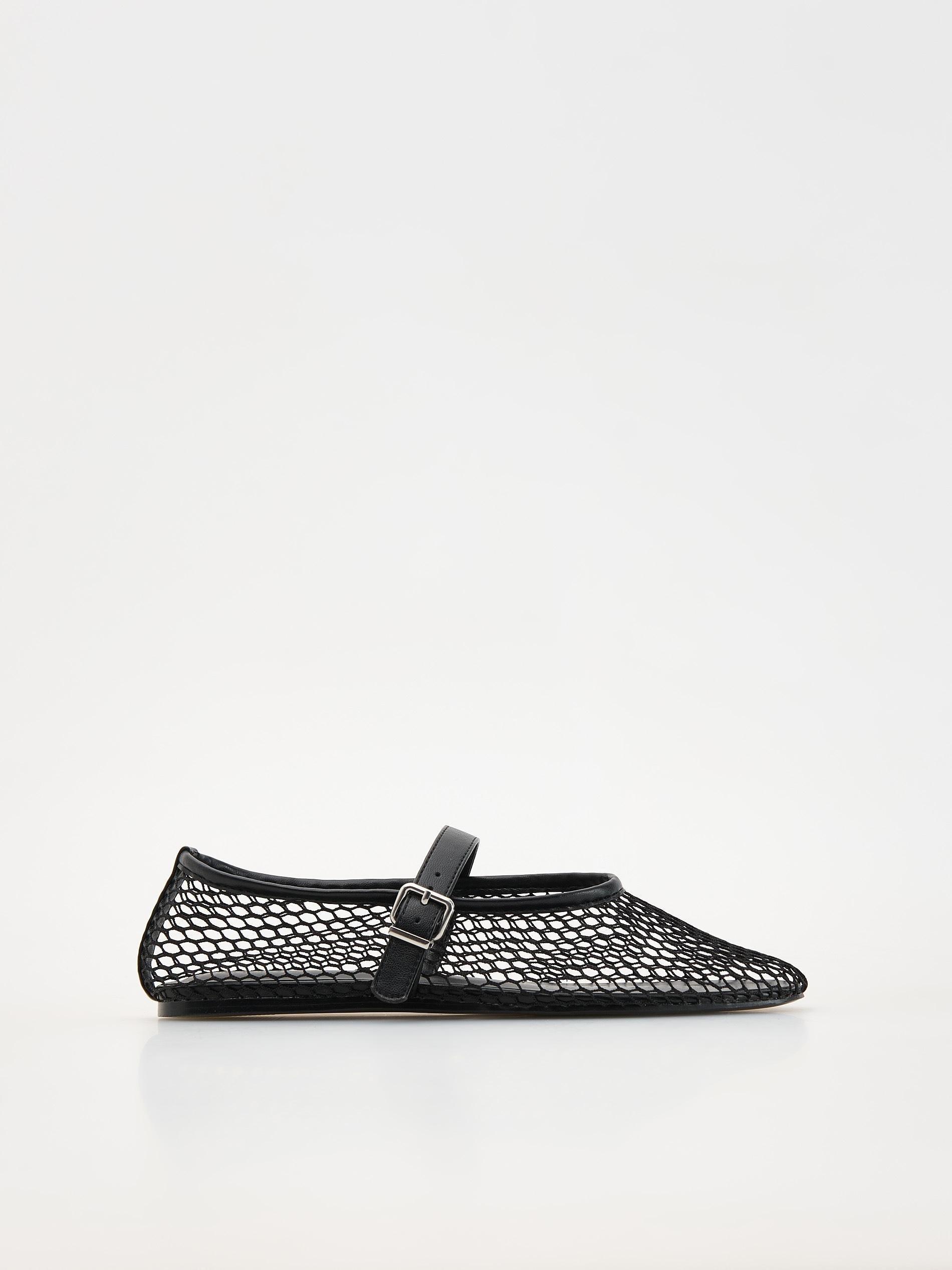 Black Mary Jane Ballerinas, , large image number 1