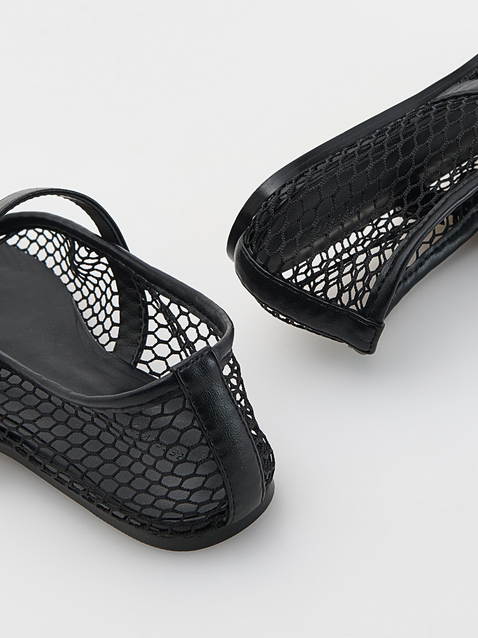 Black Mary Jane Ballerinas, , large image number 3
