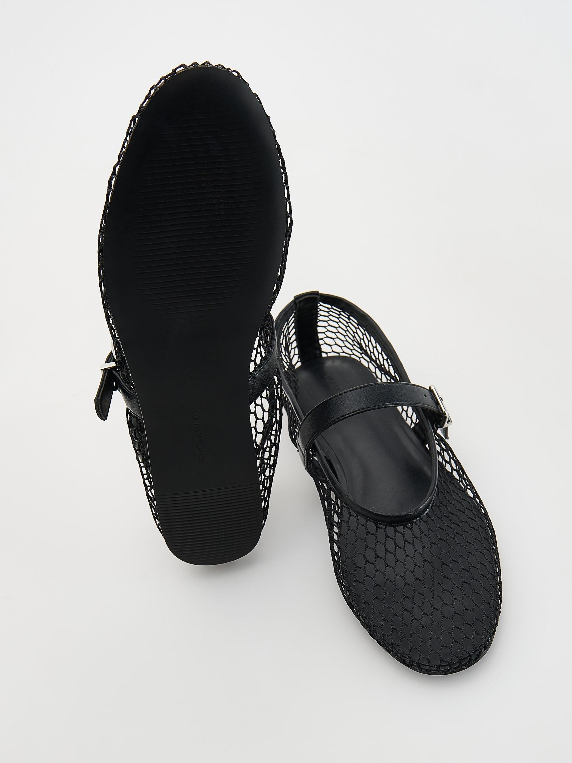 Black Mary Jane Ballerinas, , large image number 5