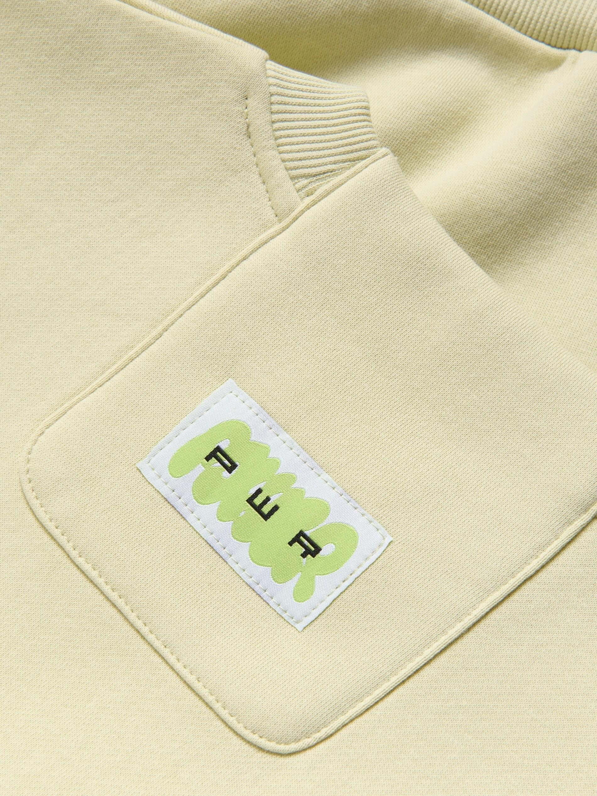 Yellow Oversized Cotton Rich Sweatshirt, Green, large image number 1