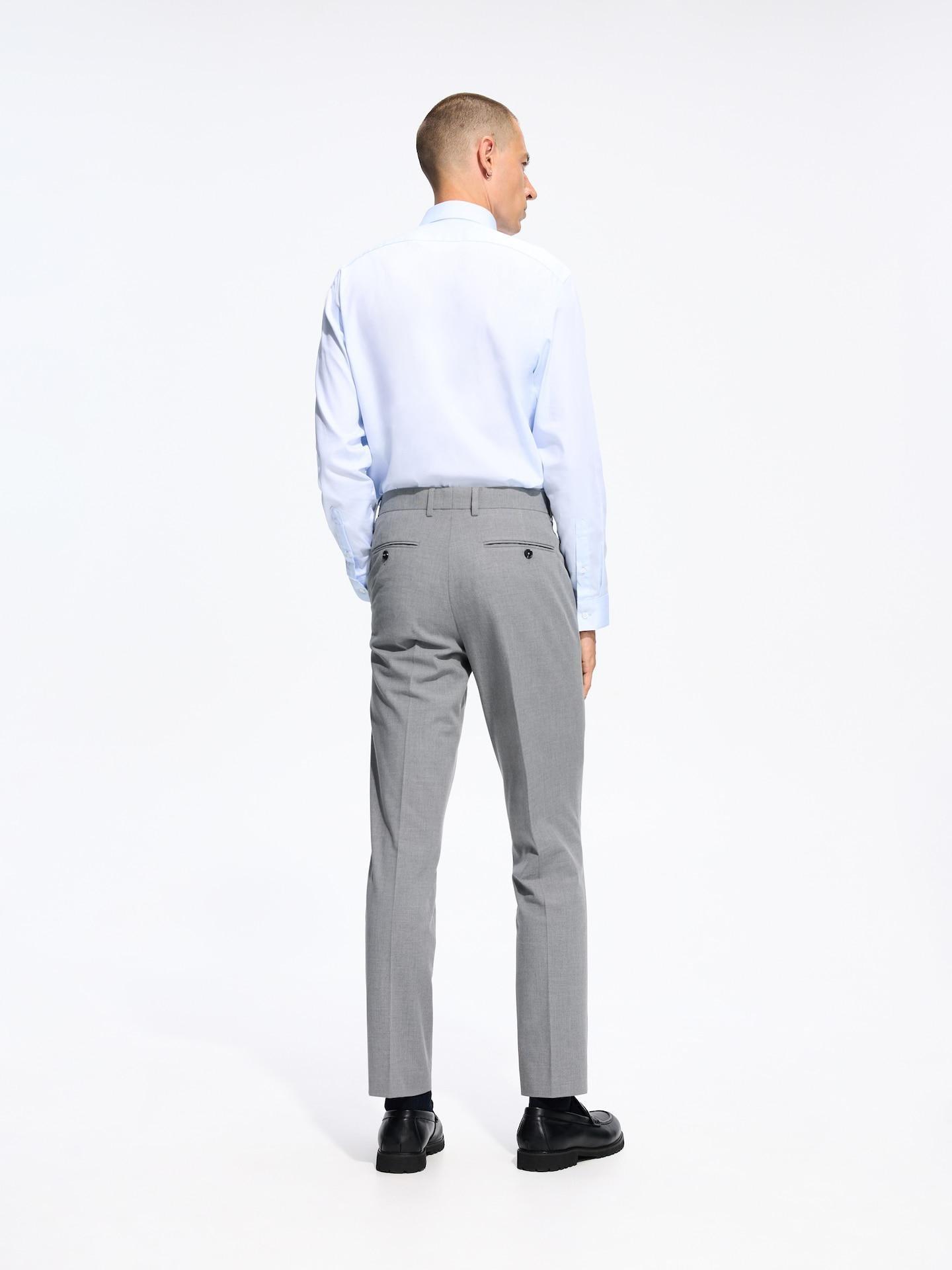 Grey Slim Suit Trousers, Grey, large image number 5