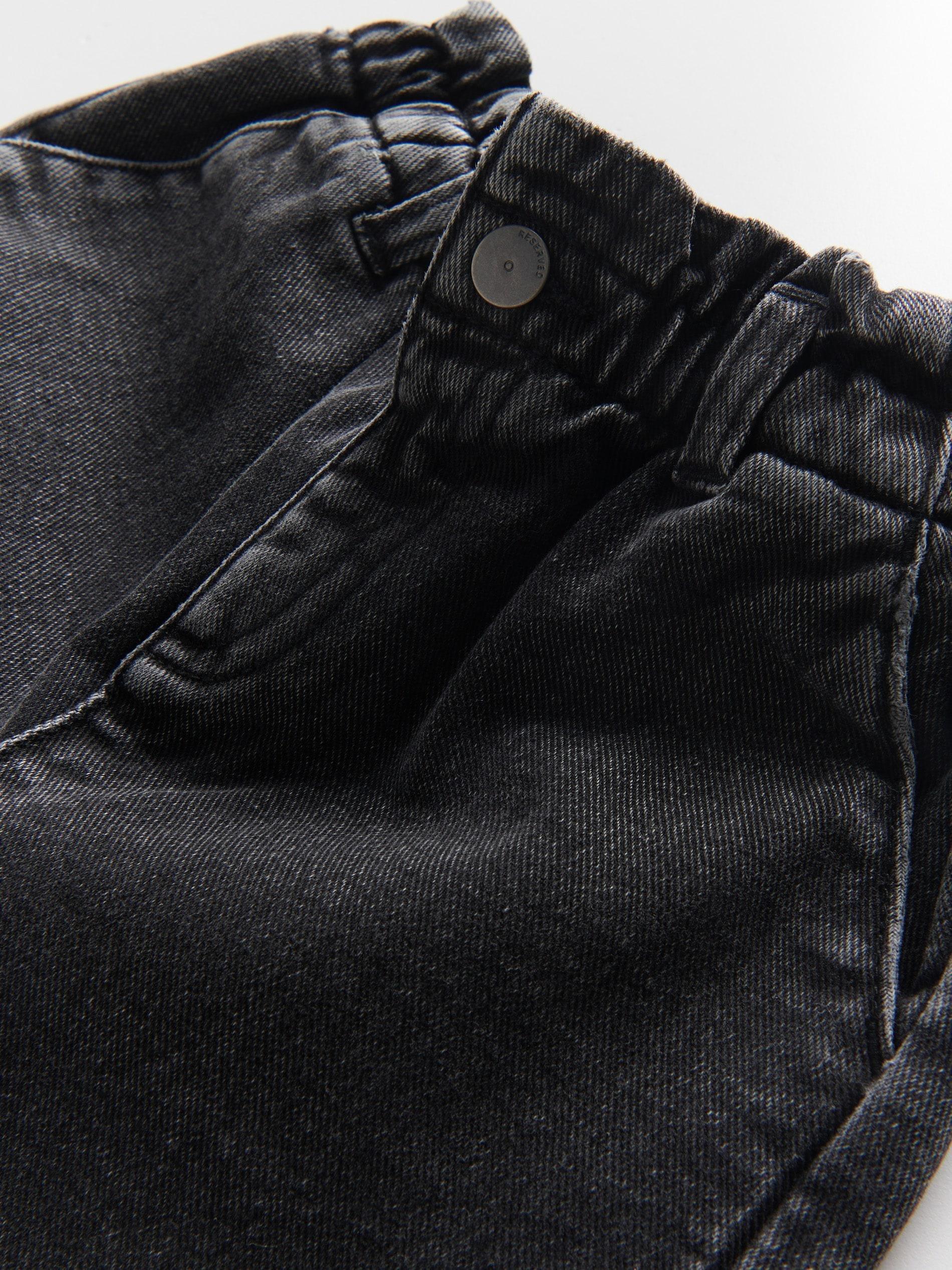 Grey Classic Denim Baggy Trousers, Kids Boys, , large image number 5