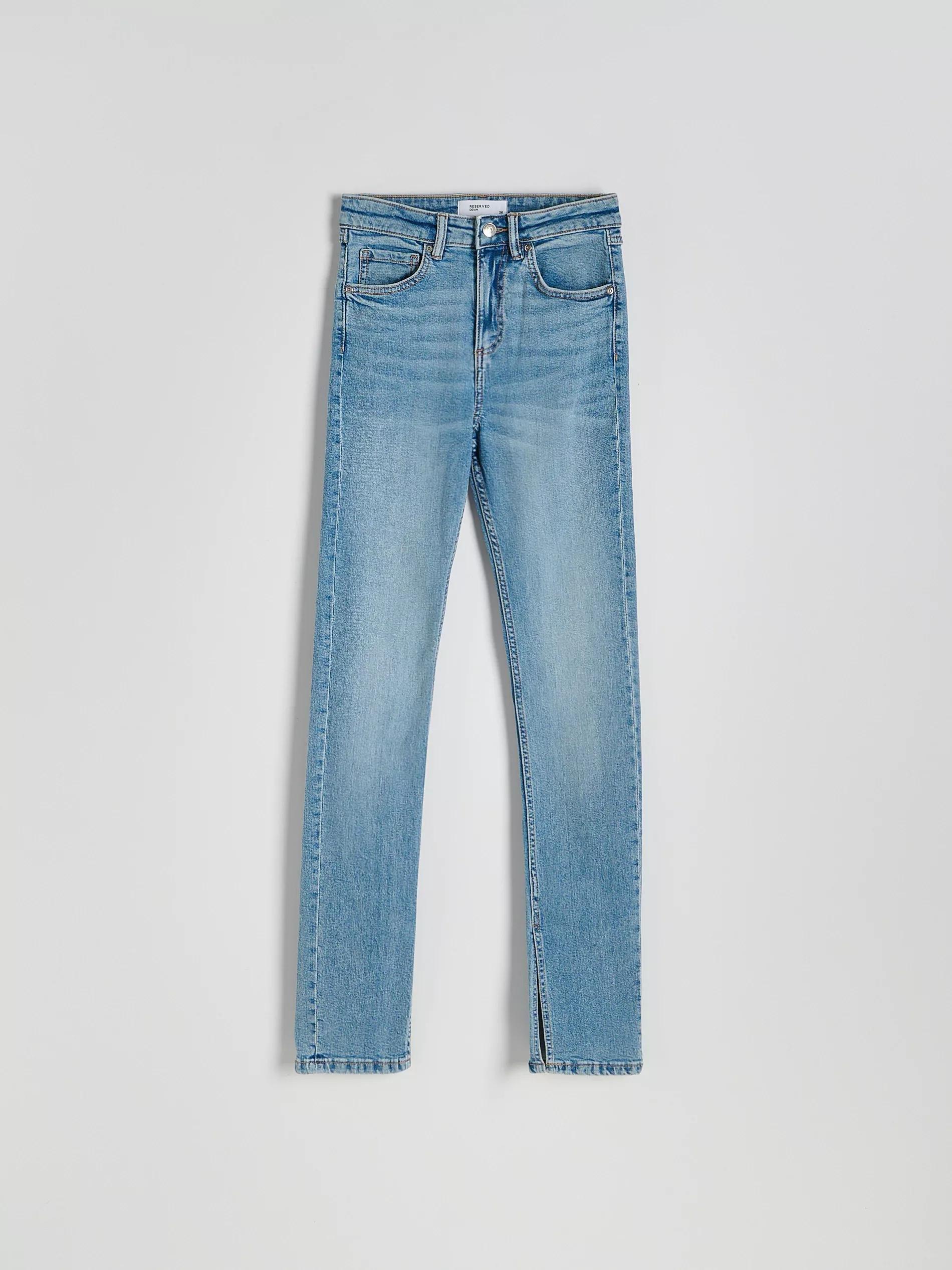 Blue High-Waisted Slim Jeans, , large image number 5