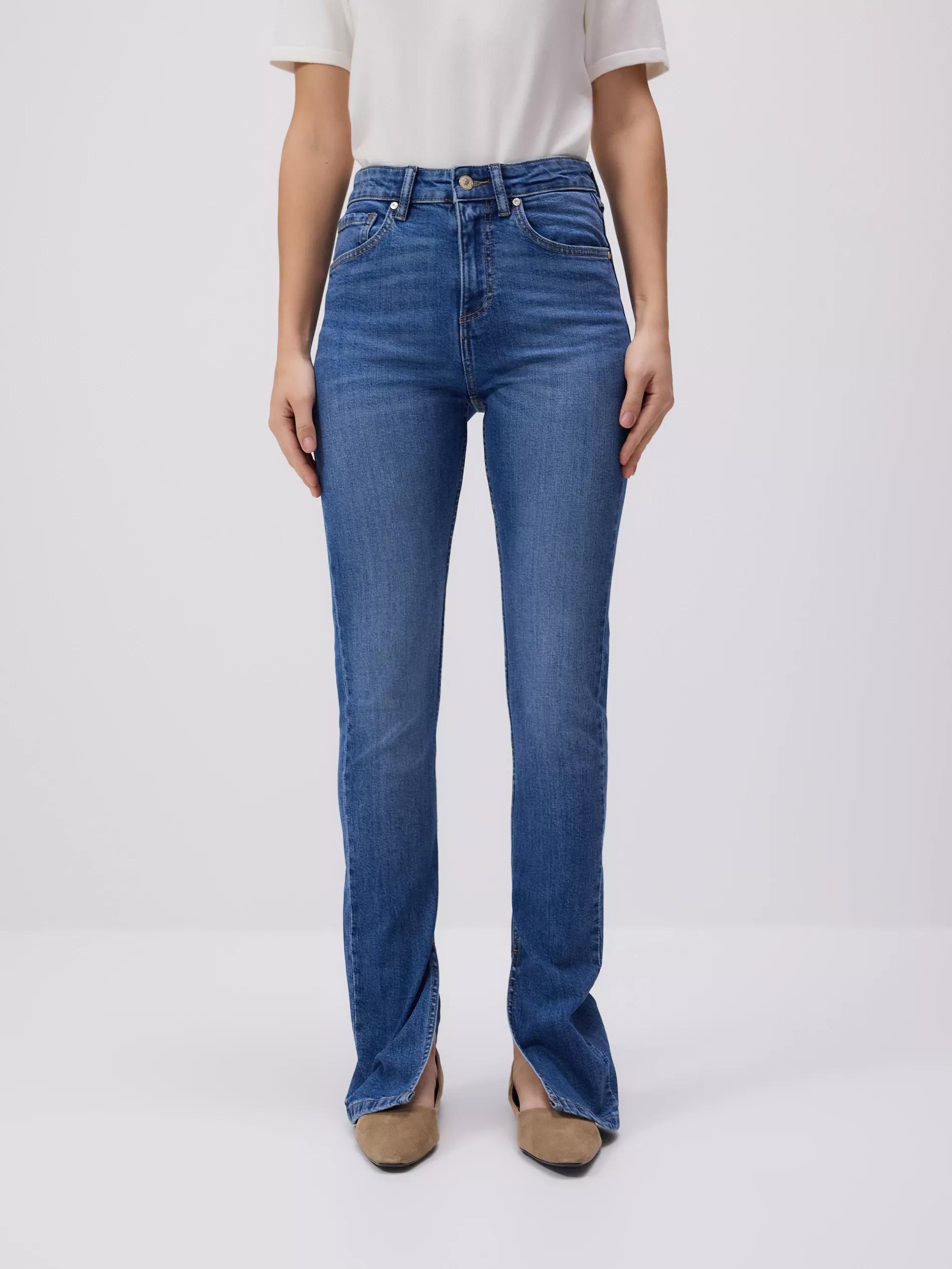 Blue Plain Dark Wash Jeans, , large image number 1