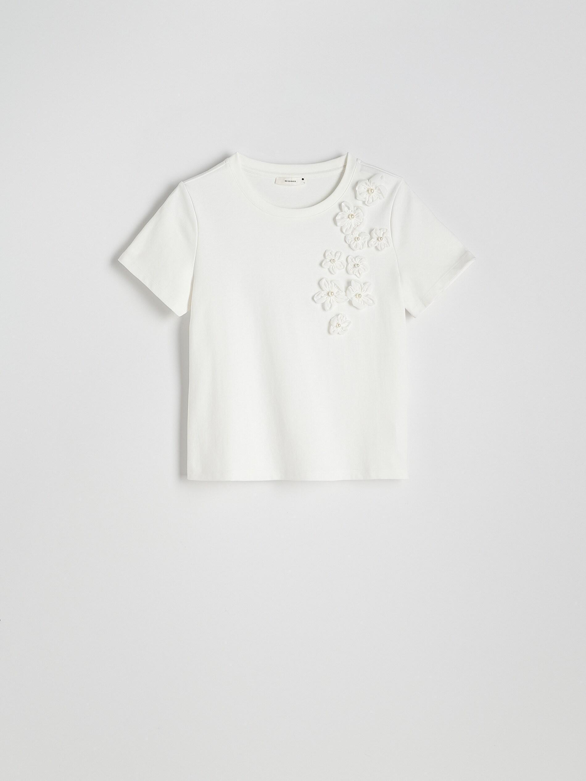 White T-Shirt, White, medium