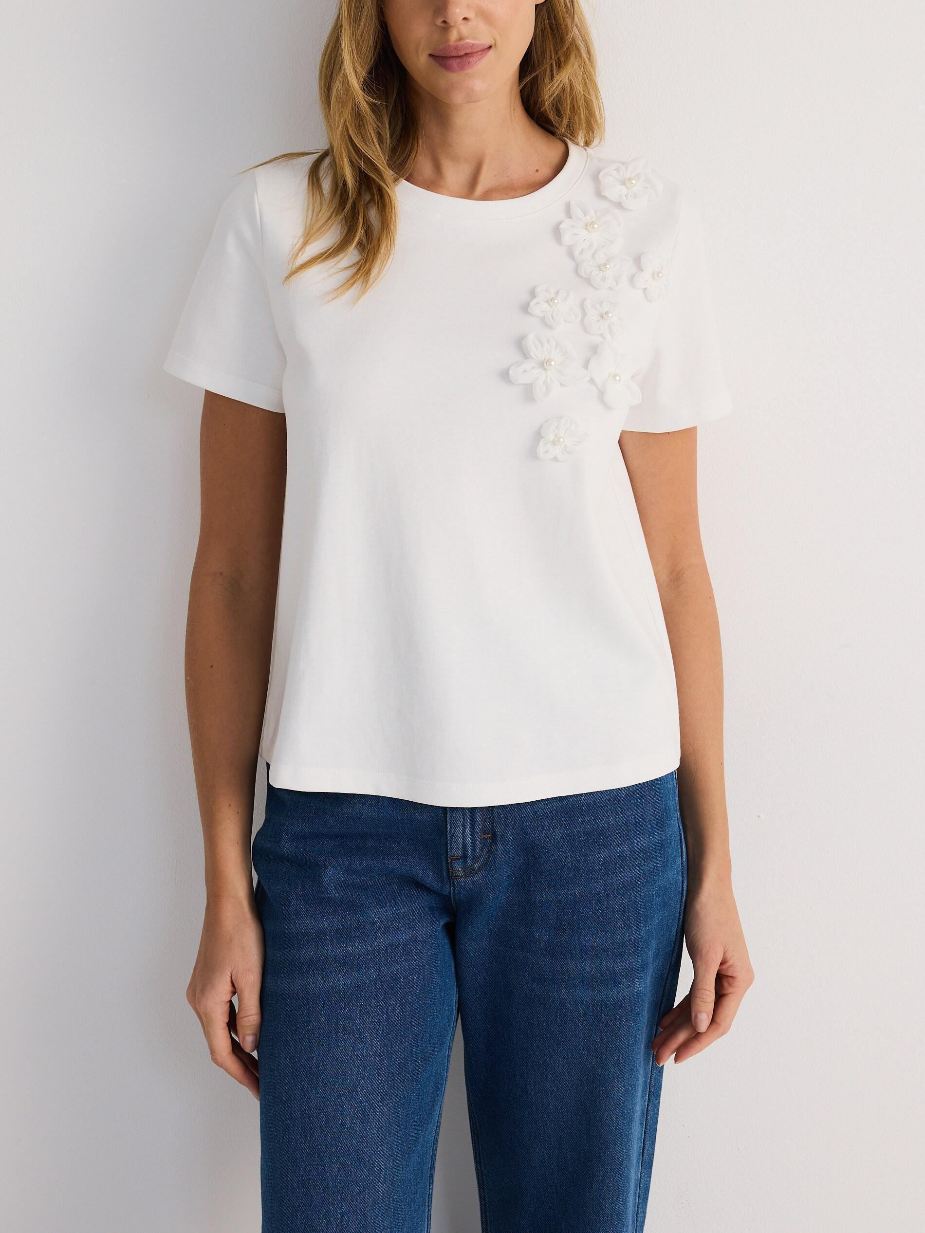 White T-Shirt, White, large image number 4