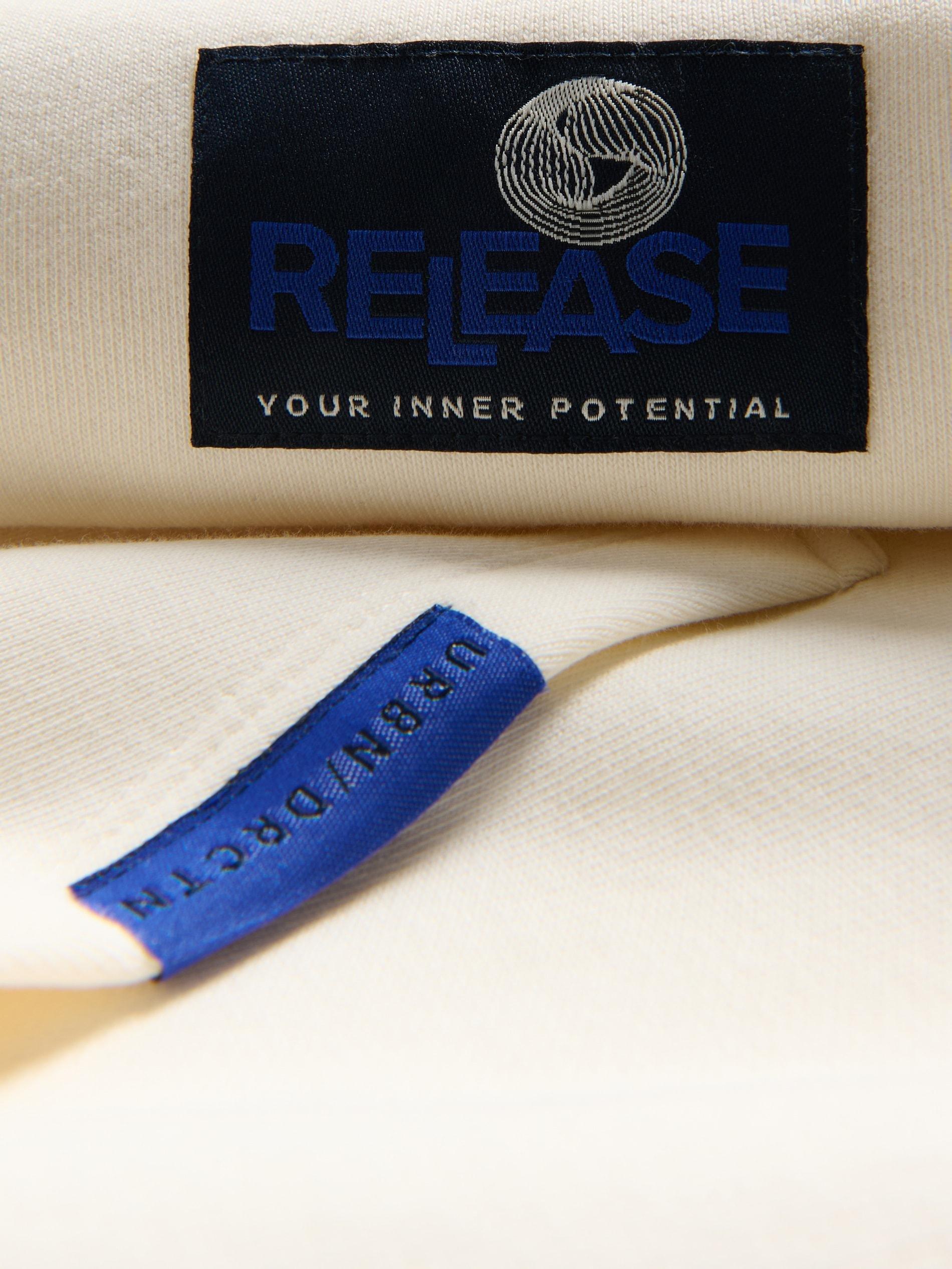 Cream Cotton Hoodie, Ivory, medium