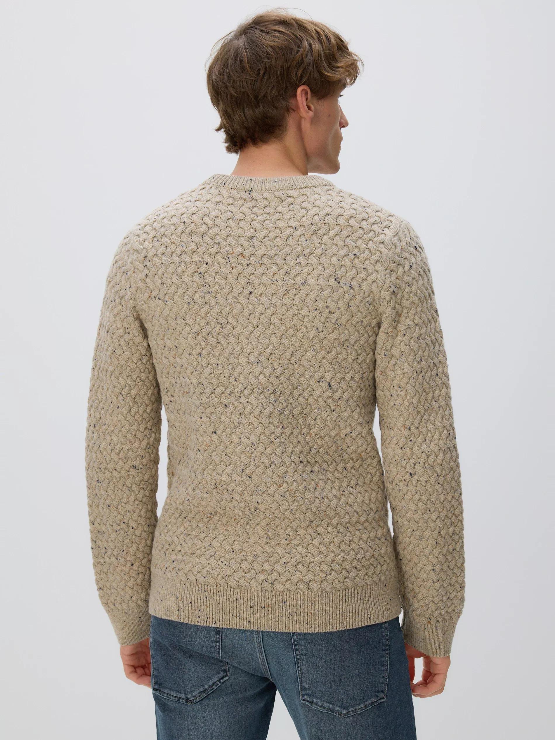 MEN`S SWEATER BEIGE, Beige, large image number 3