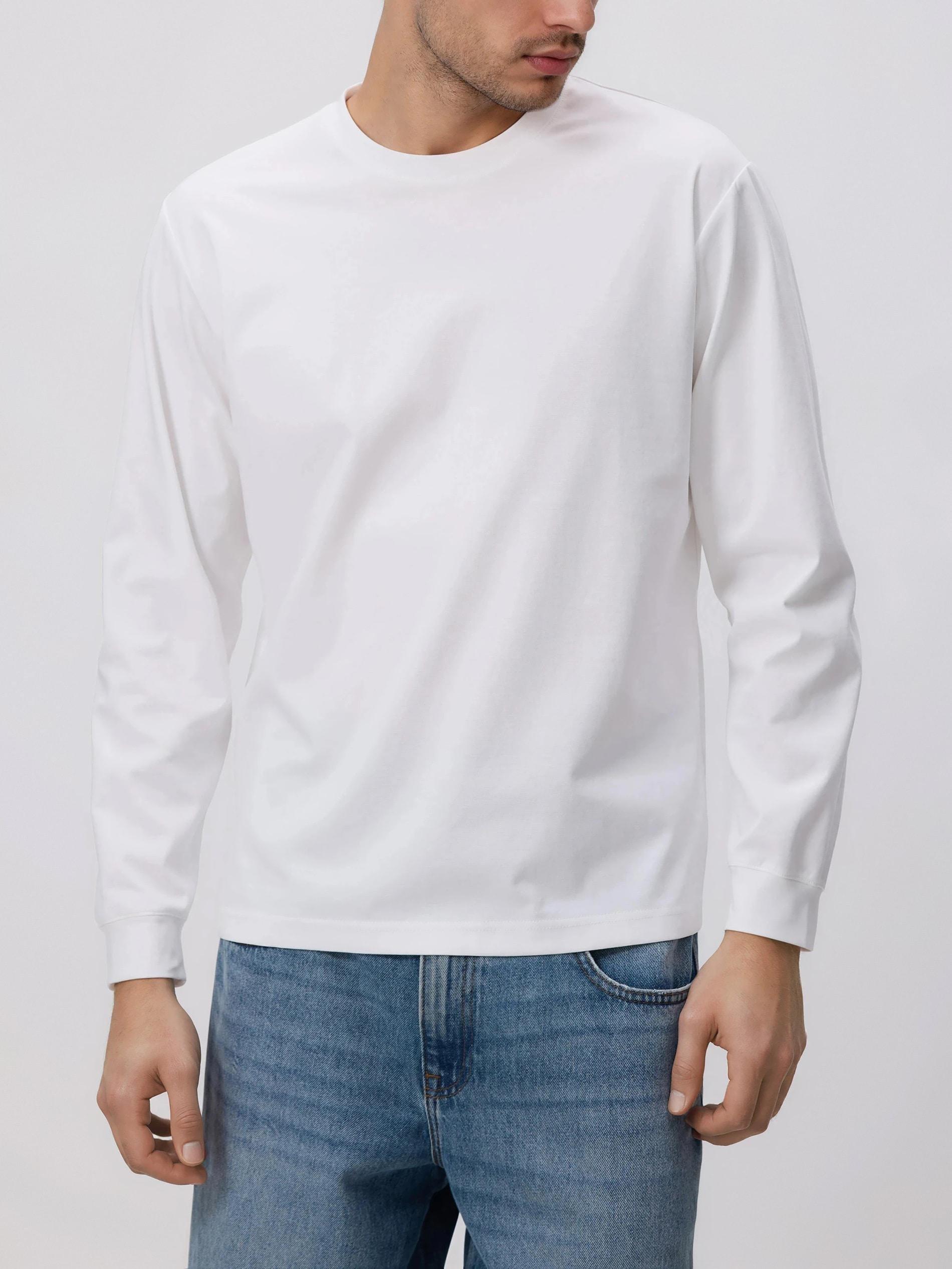 تيشيرت رجالي أبيض, White, large image number 1