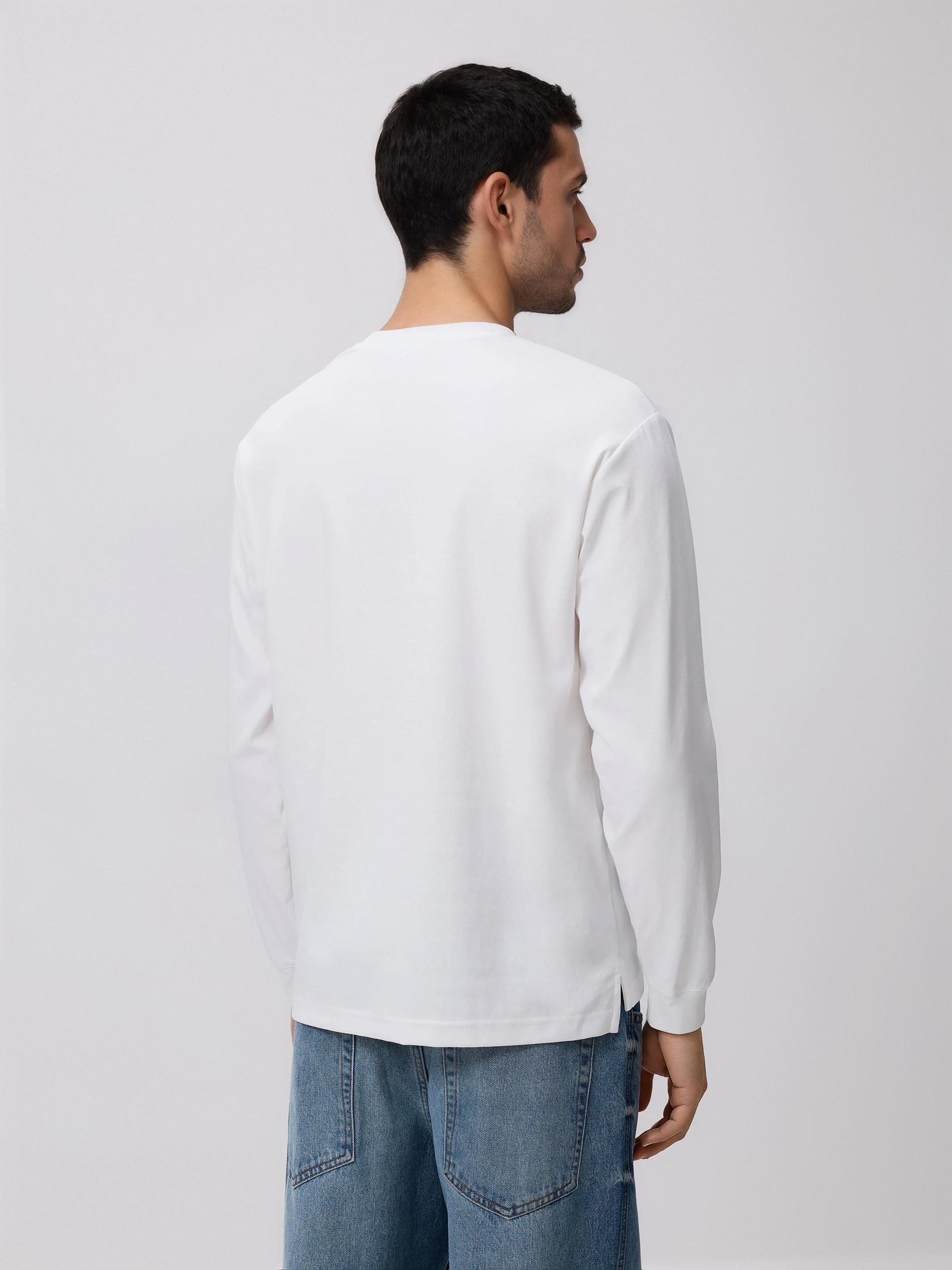 تيشيرت رجالي أبيض, White, large image number 3