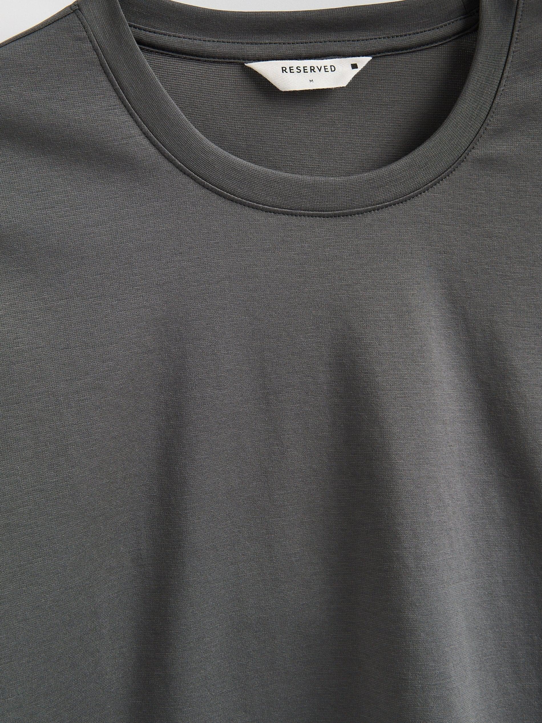 Grey Cotton Rich Long Sleeve T-Shirt, Grey, large image number 5