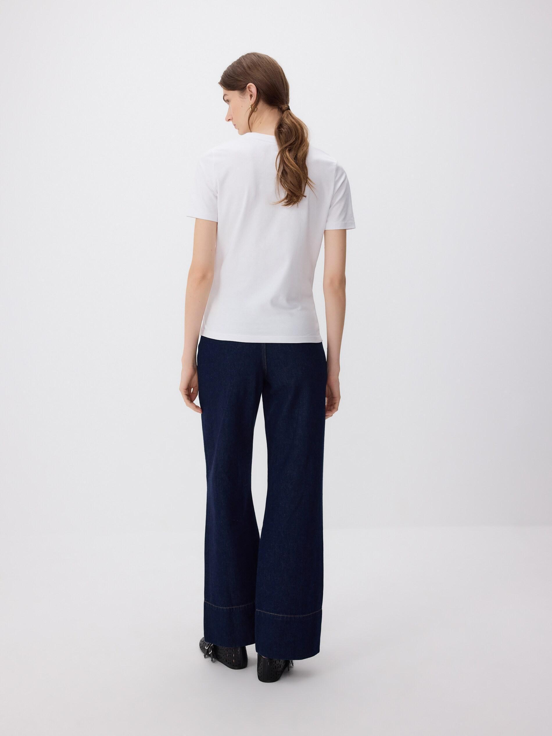 White Regular T-Shirt, White, large image number 6