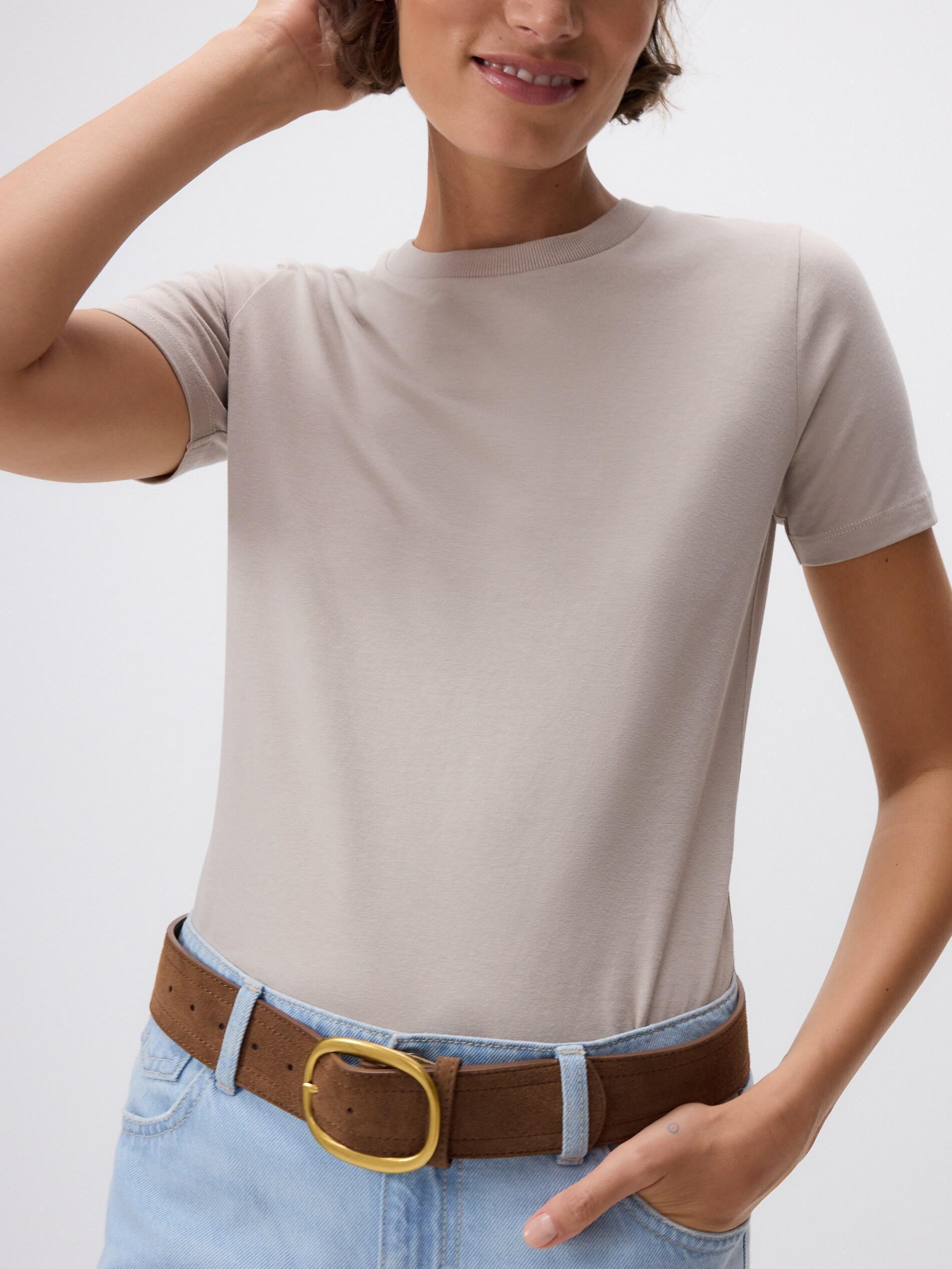 Beige Regular Fit T-Shirt, Beige, large image number 0