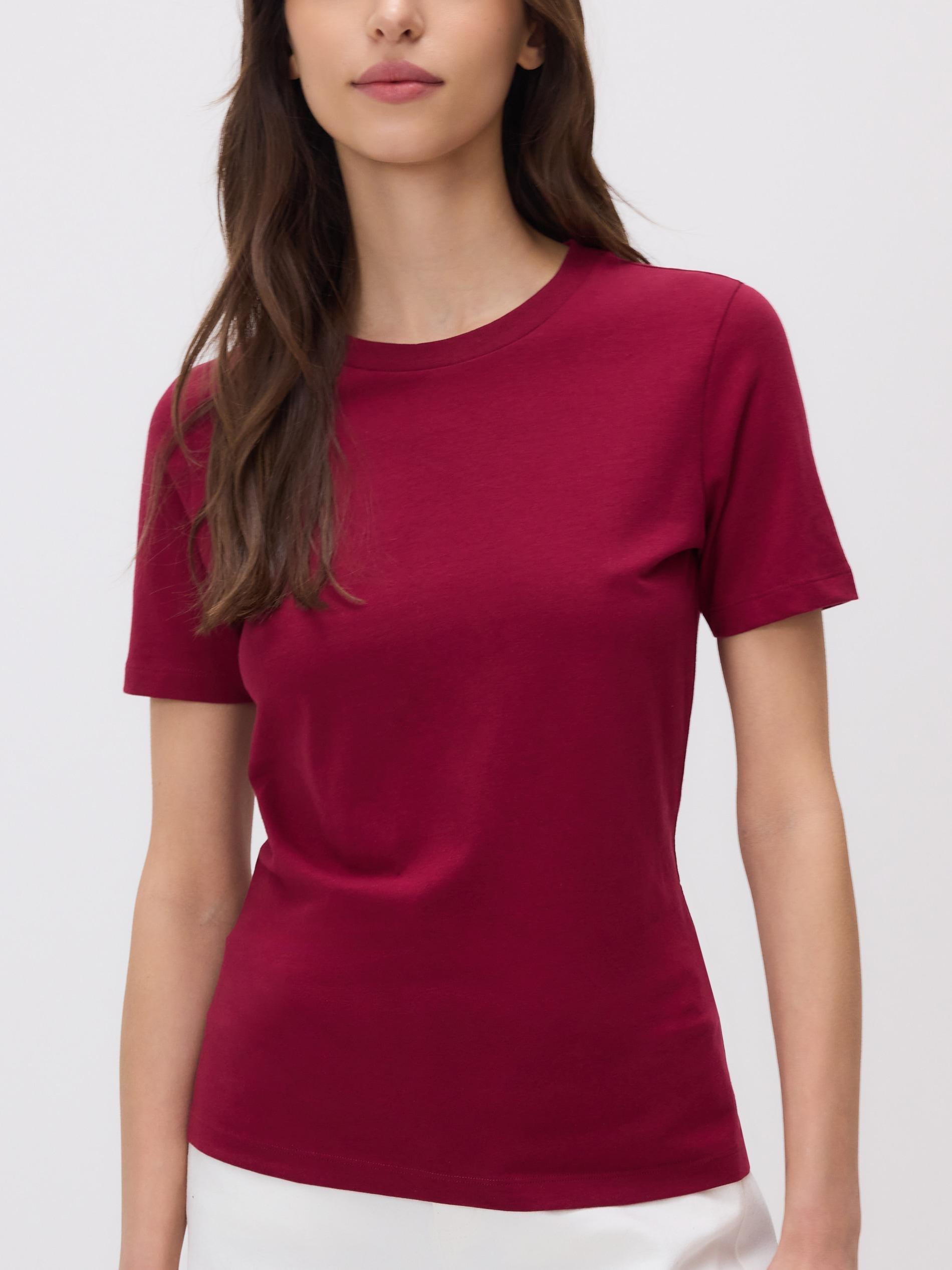 Maroon Regular Fit T-Shirt, Burgundy, medium