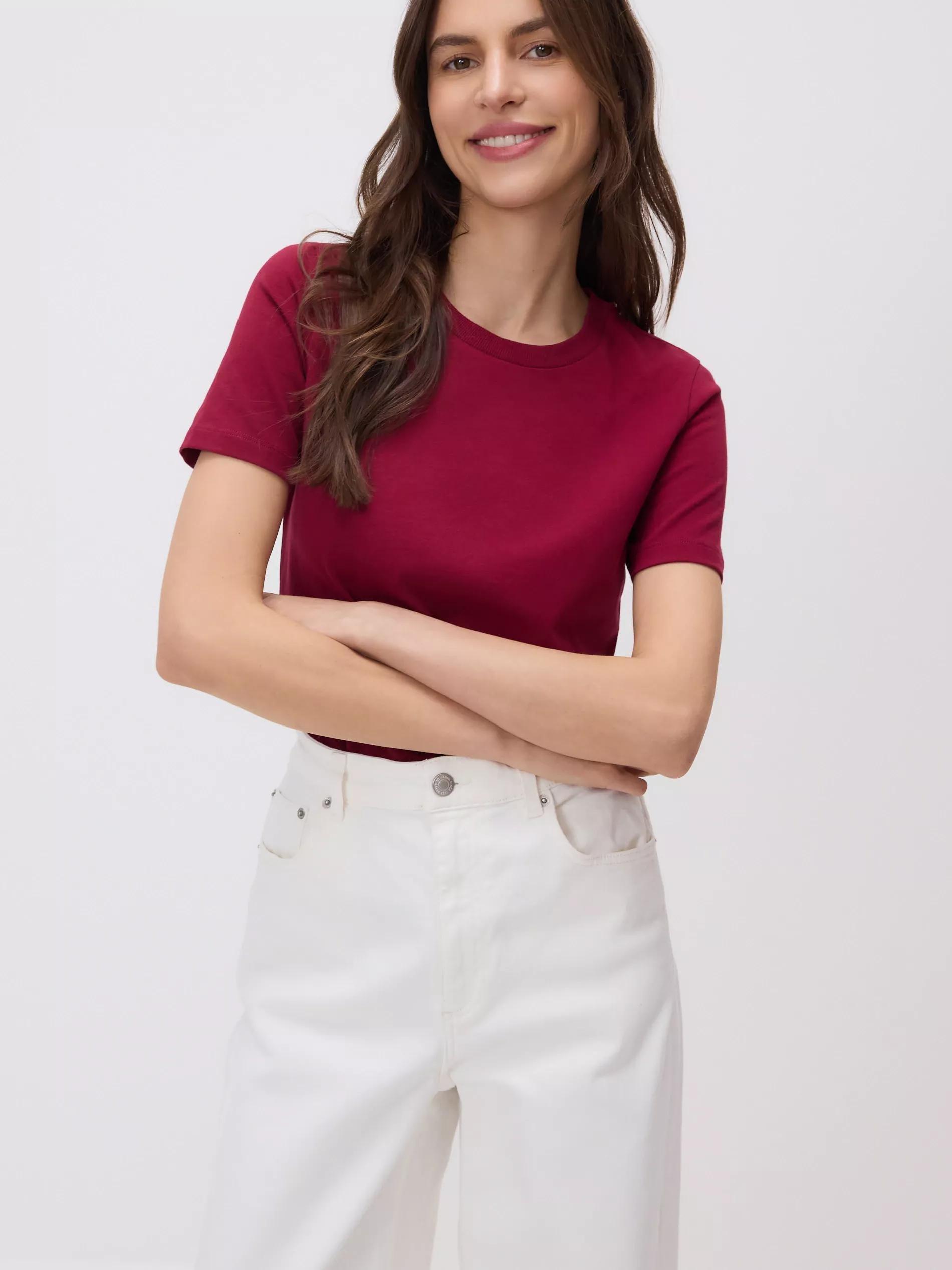 Maroon Regular Fit T-Shirt, Burgundy, medium