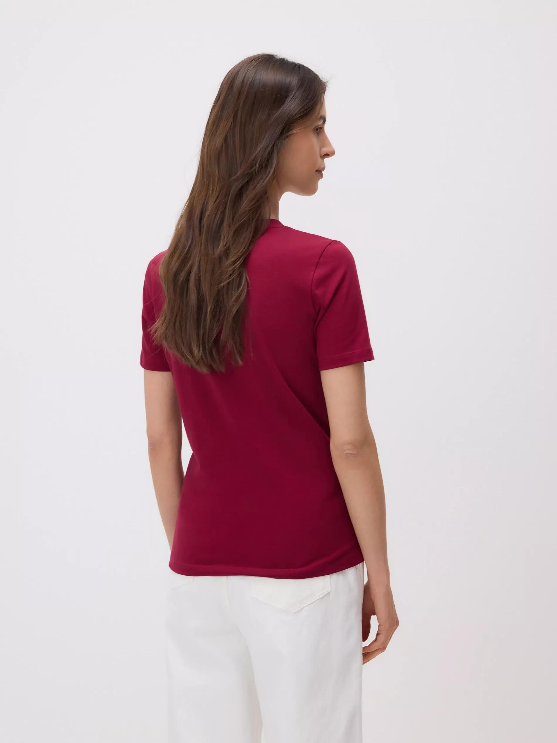 Maroon Regular Fit T-Shirt, Burgundy, large image number 4