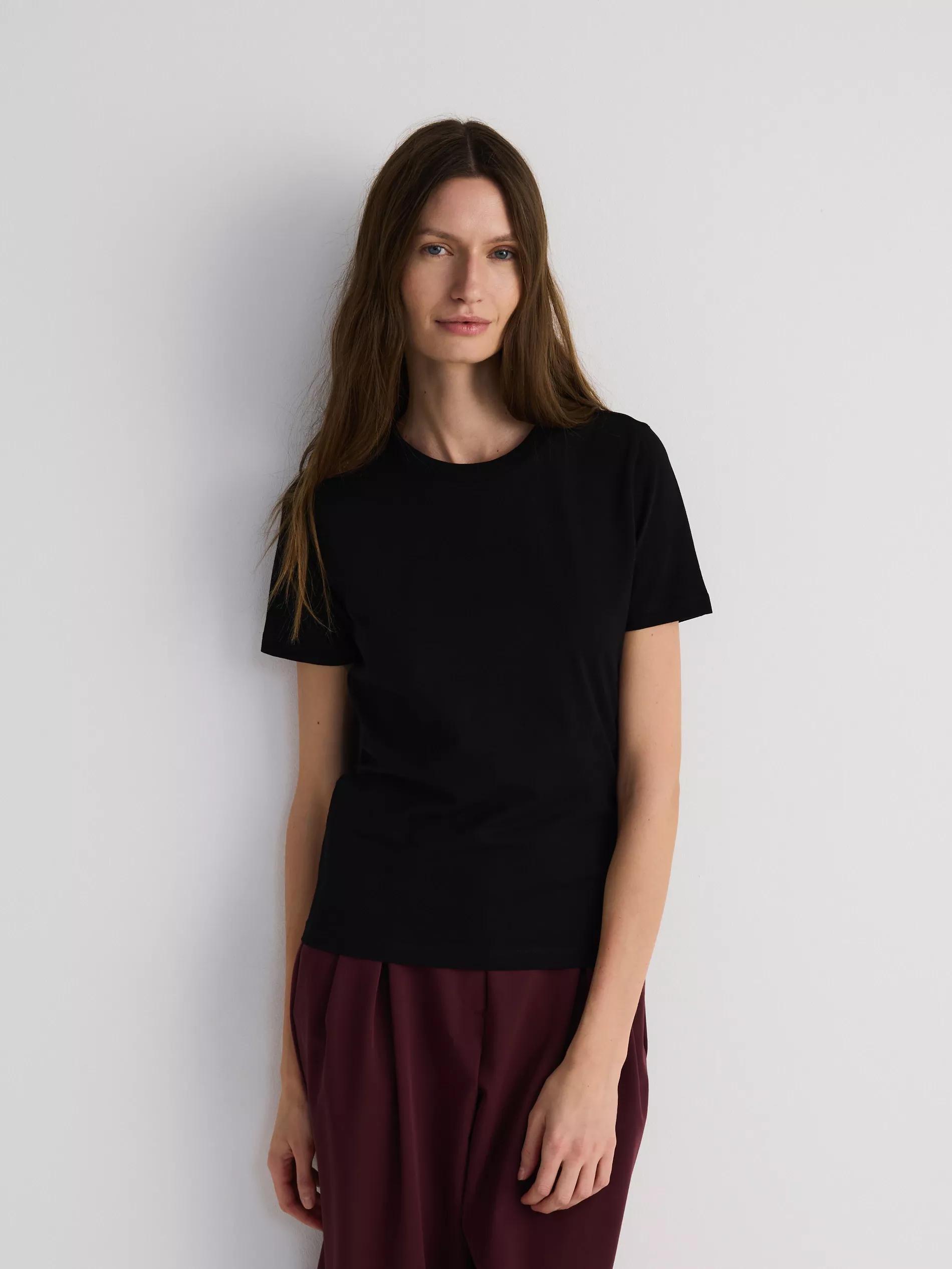 Black Regular T-Shirt, , large image number 2