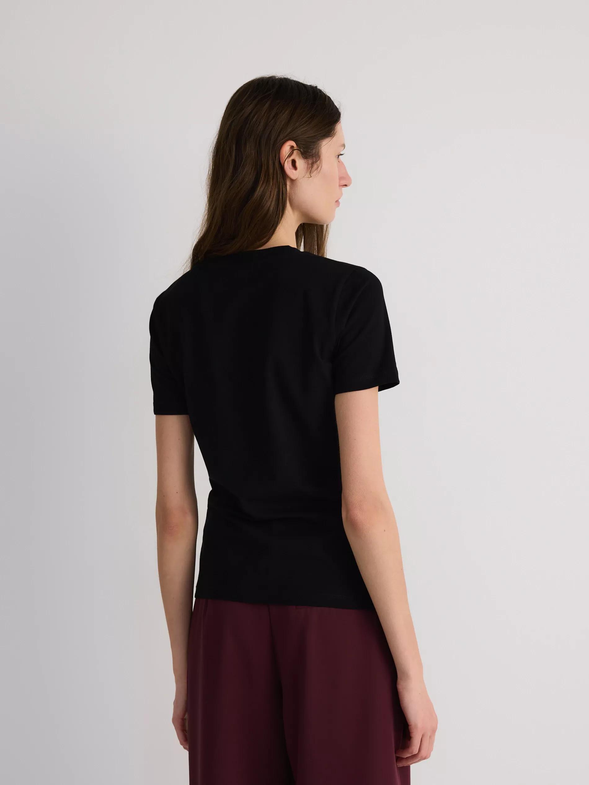 Black Regular T-Shirt, Black, large image number 9