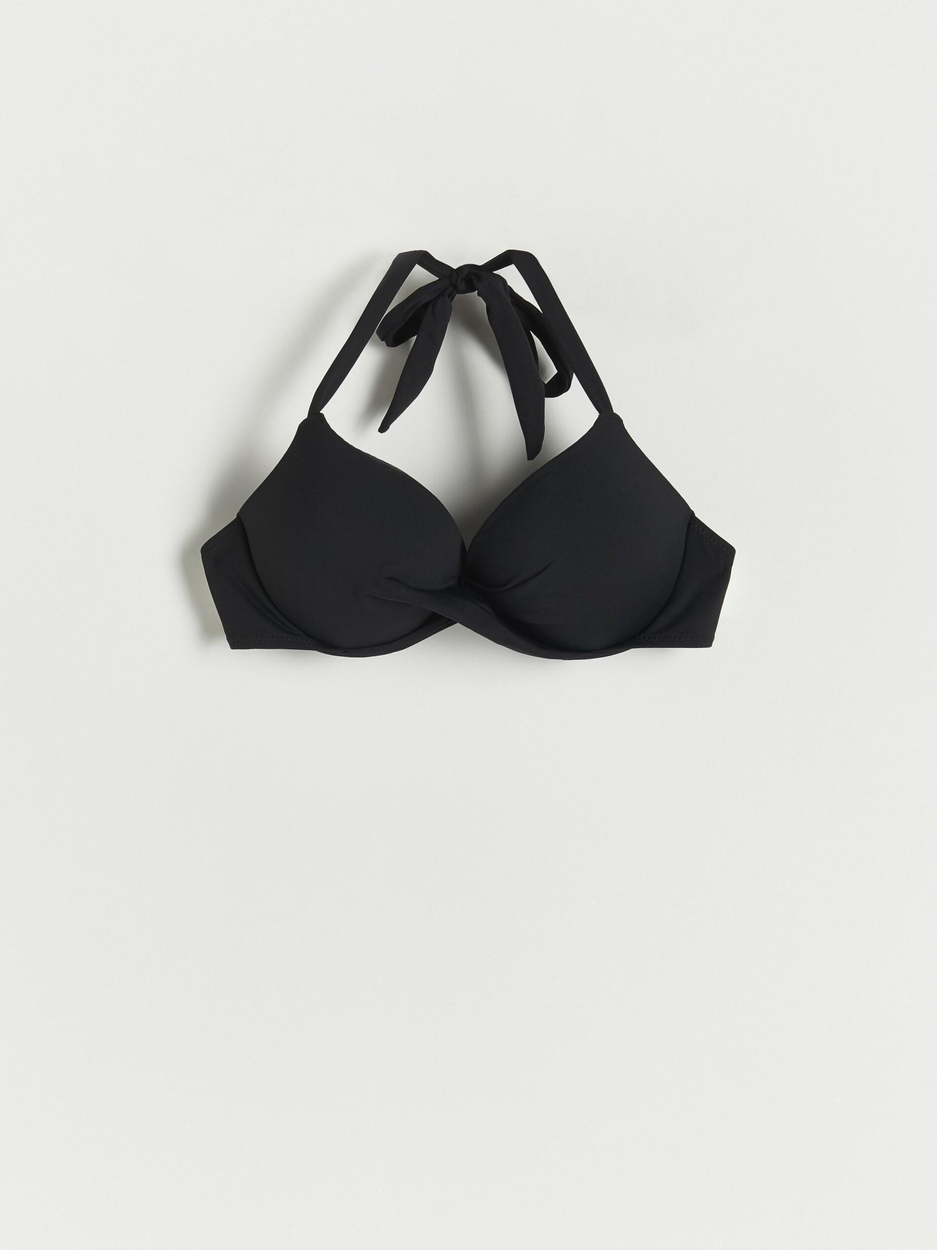 Black Detailed Bikini Top, , large image number 2