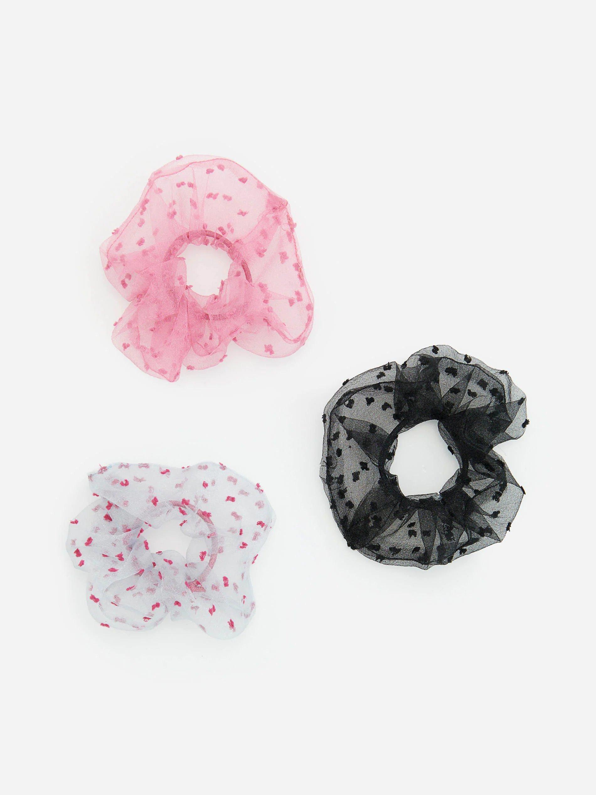 Pink 3 Pack Hair Bobble, Kids Girl, , large image number 0