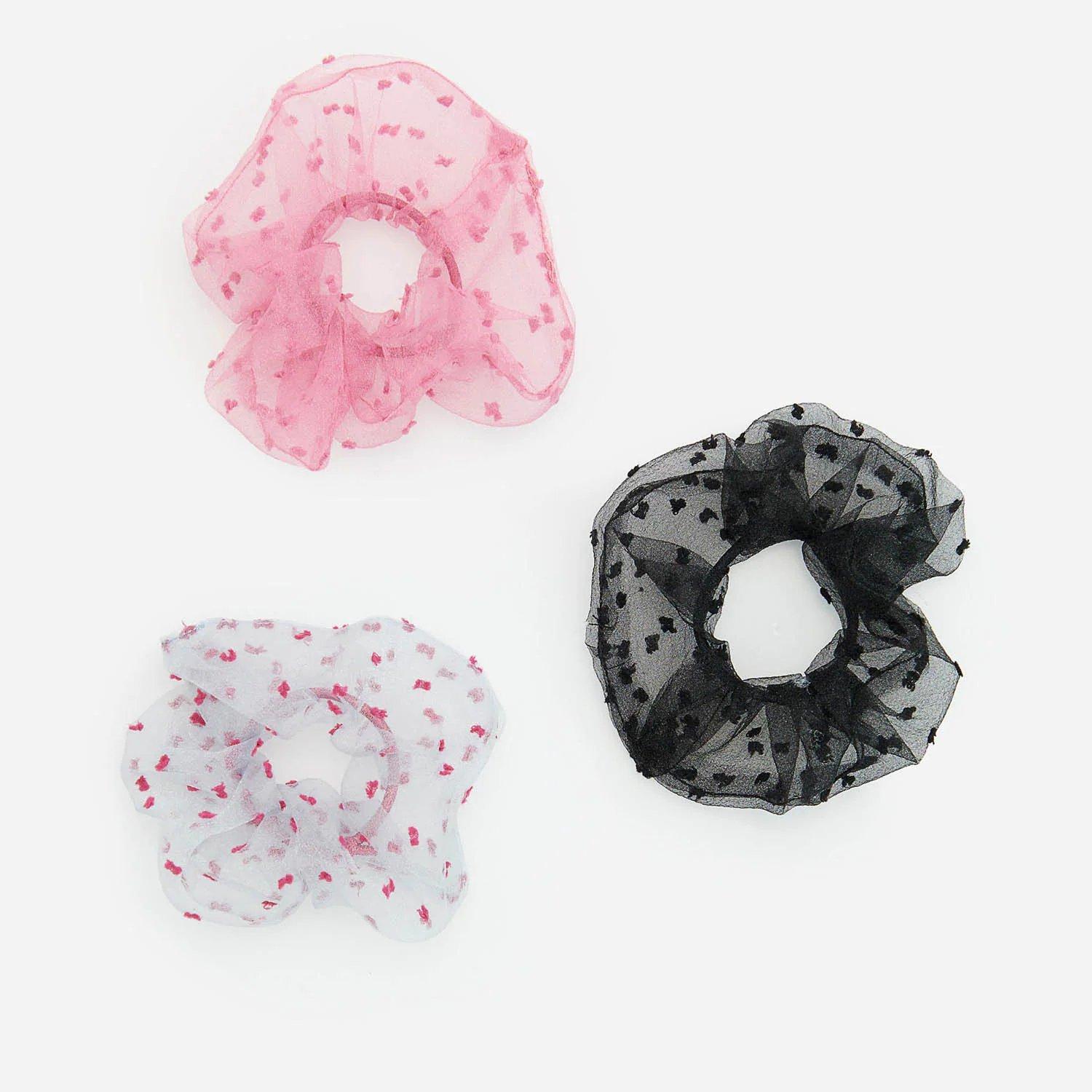 Pink 3 Pack Hair Bobble, Kids Girl, , large image number 1