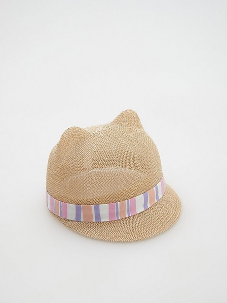 Reserved - Wheat Woven Hat With Ears