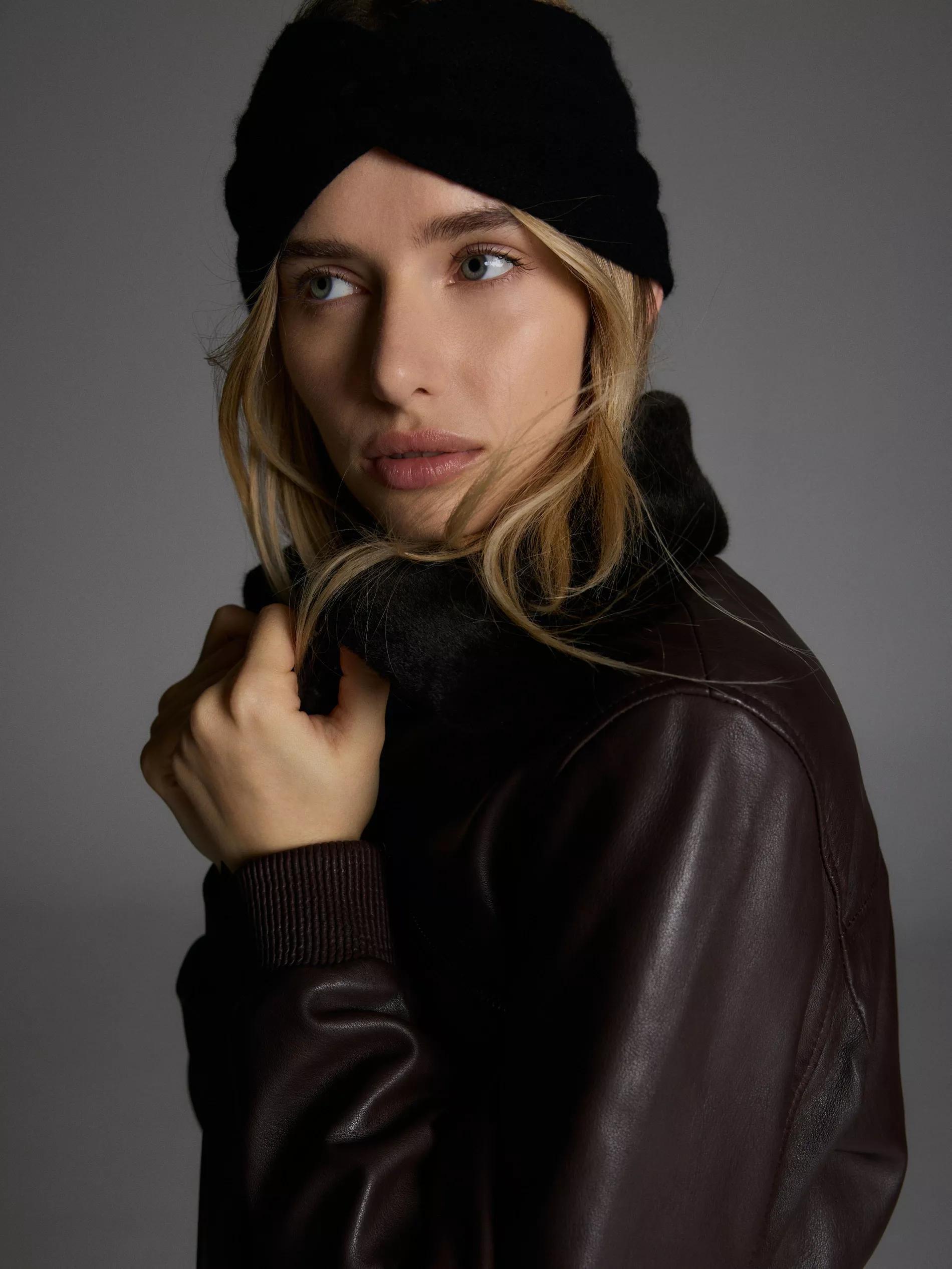 Black Headband, Black, medium