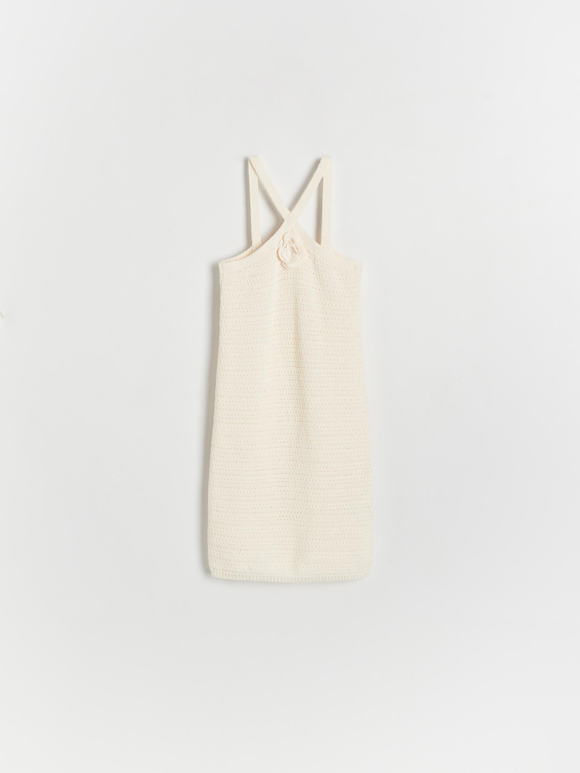 White Jersey Dress, Kids Girls, , large image number 2