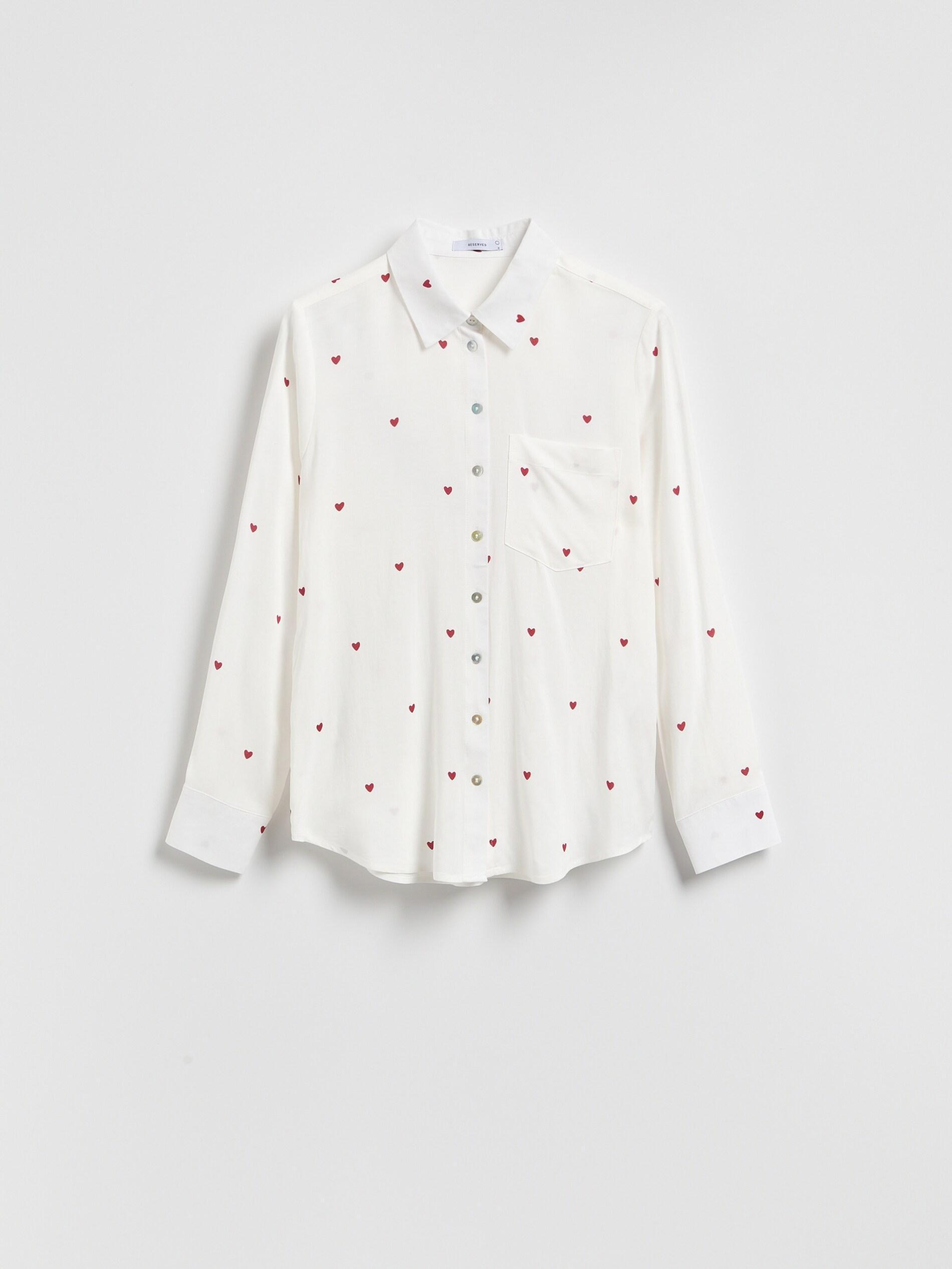Red Regular Fit Viscose Shirt, Red, medium