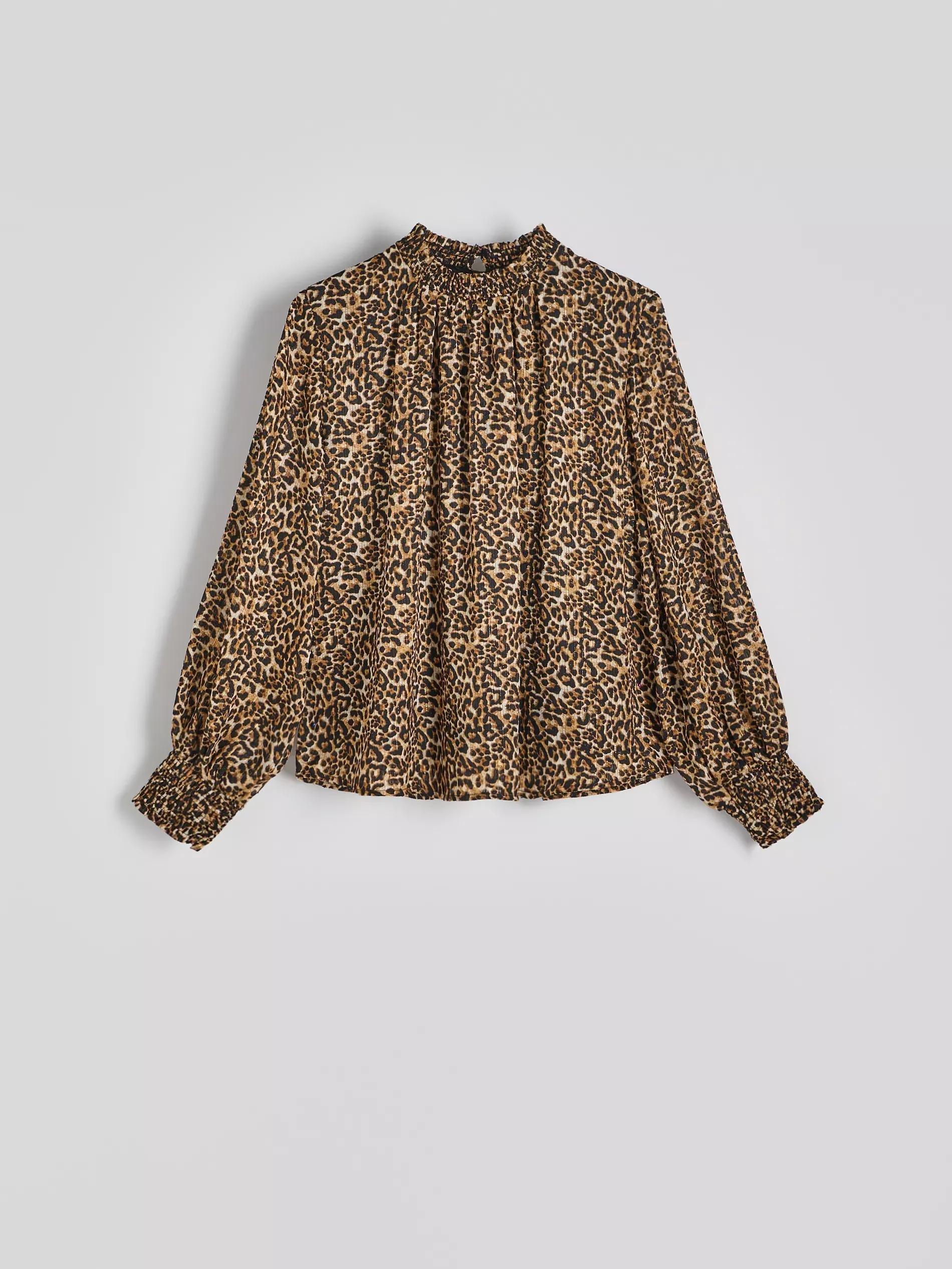 Multicolour Blouse With Animal Print, , large image number 5