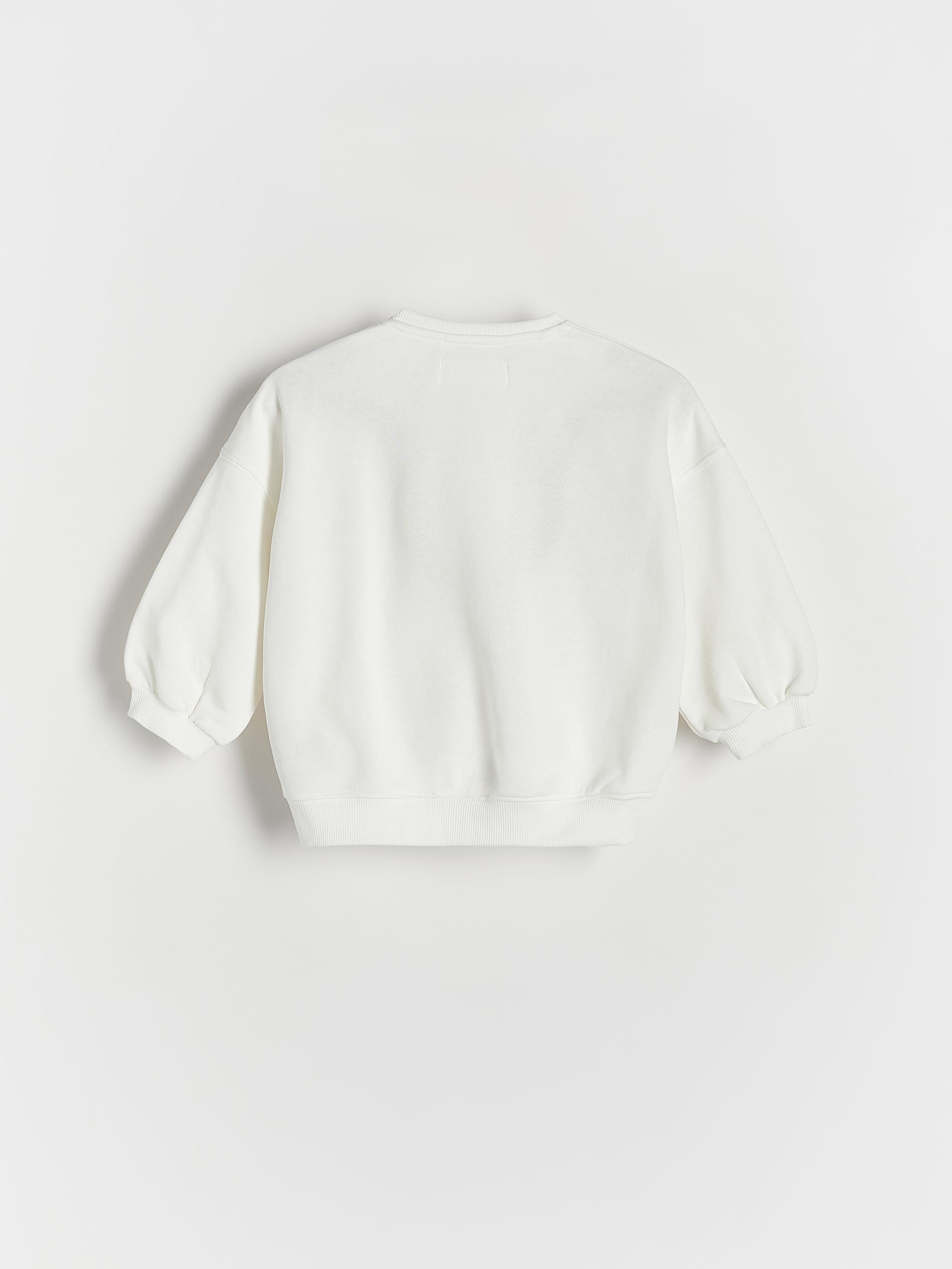 Reserved - Cream Embroidery Sweatshirt, Kids Girls