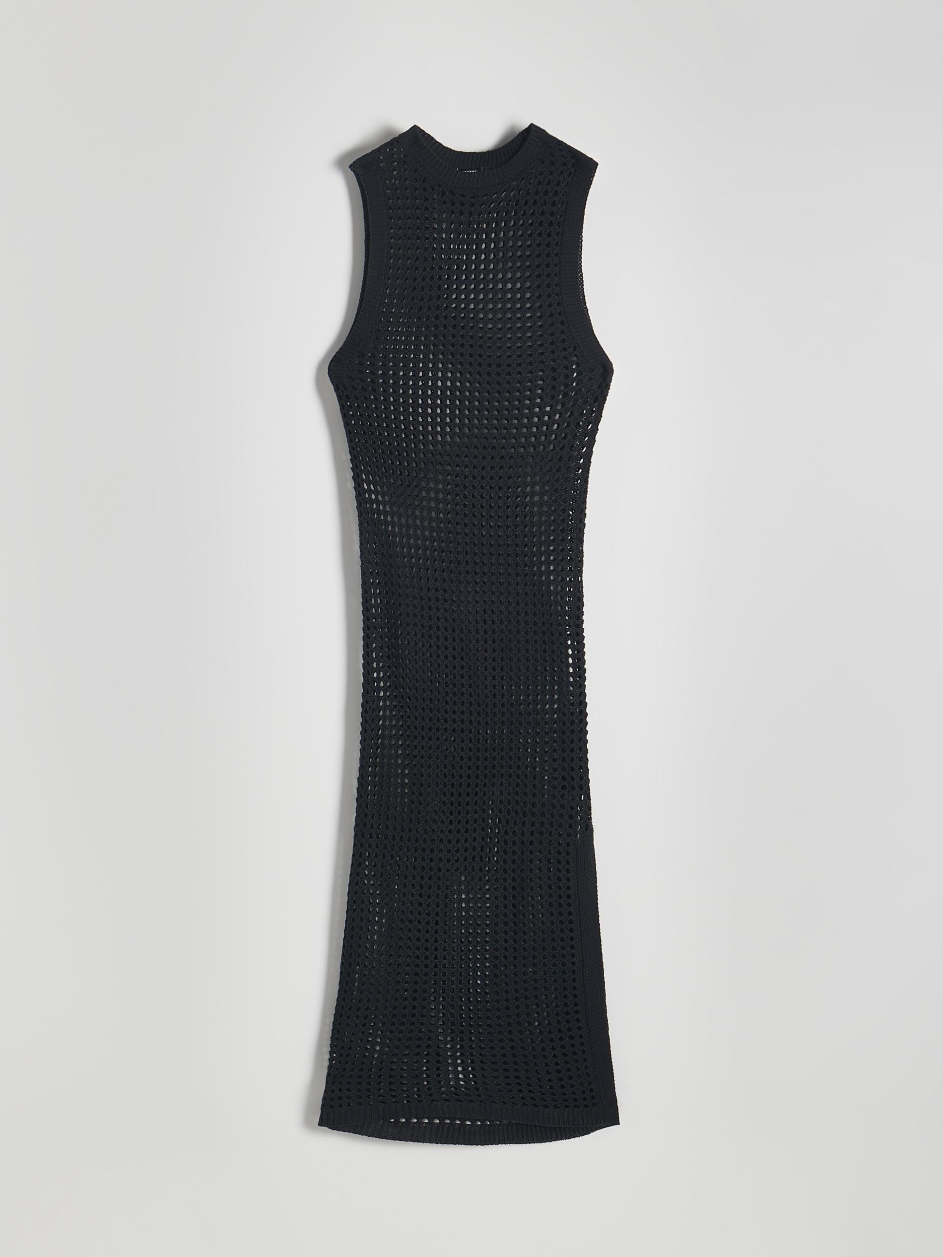 Black Beach Cover Up Dress, , large image number 6