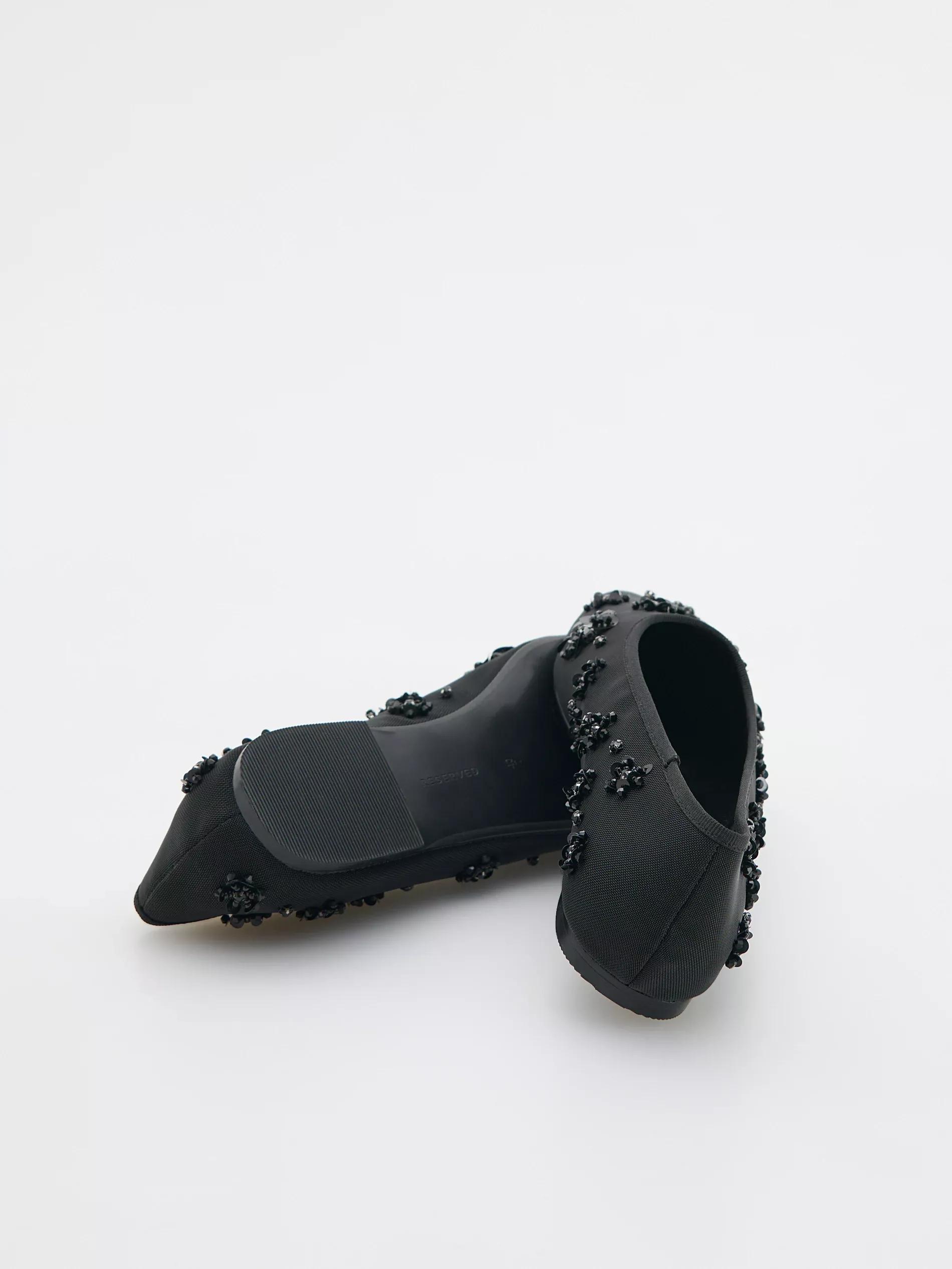 Black Flat Shoes, , large image number 2