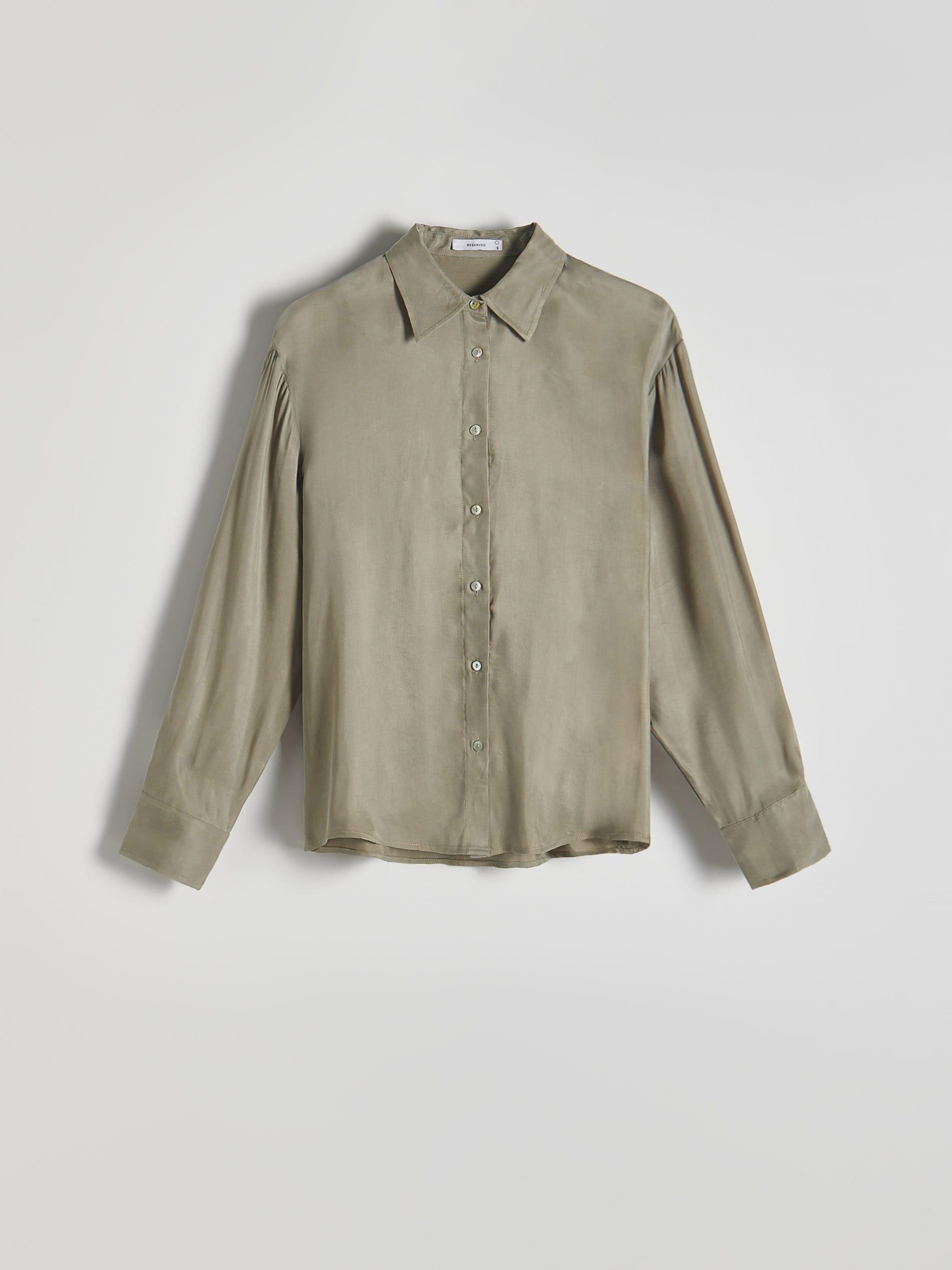 Green Button Detail Shirt, , large image number 10
