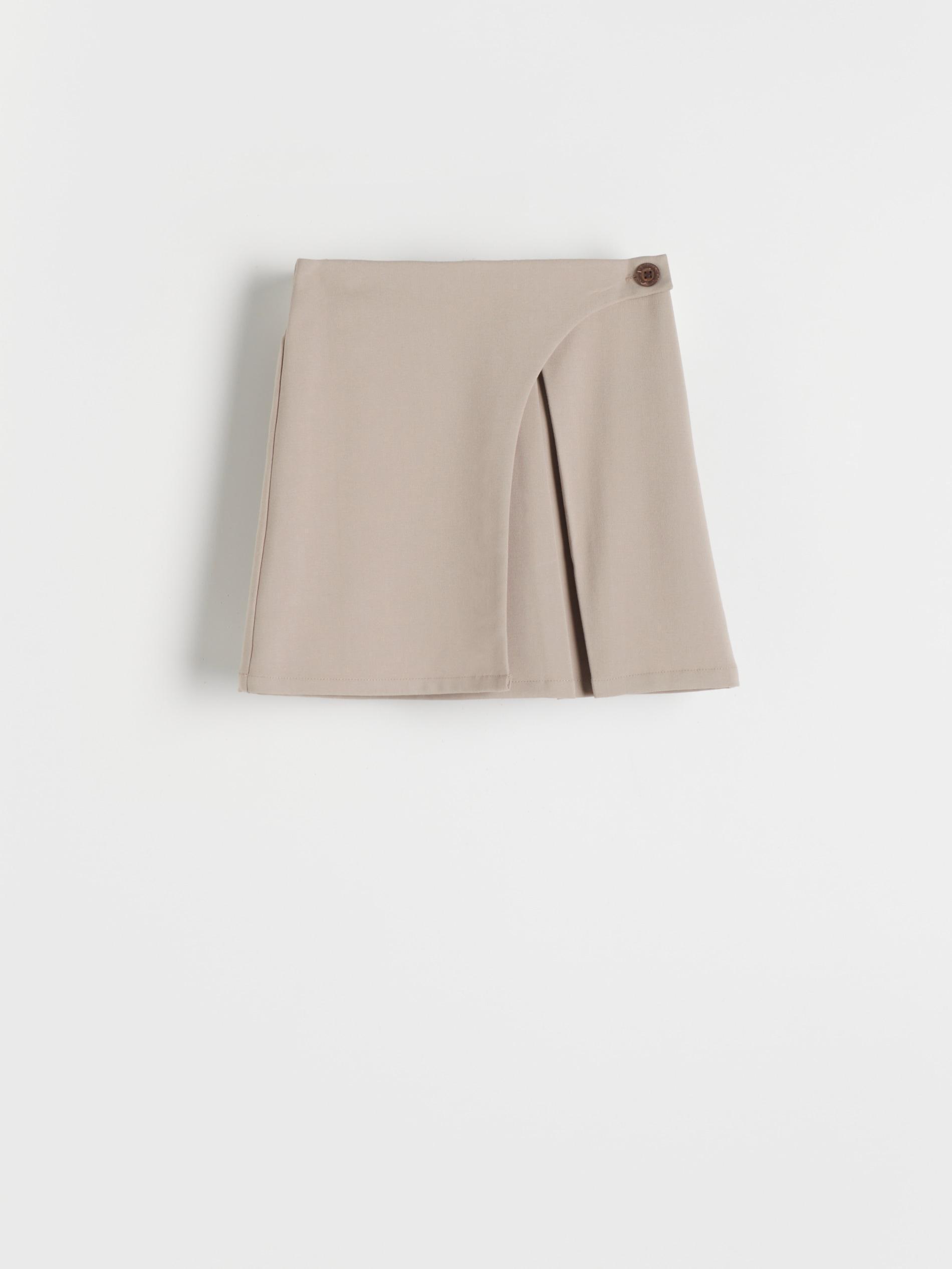 Reserved - Beige Skirt With Pleats, Kids Girls