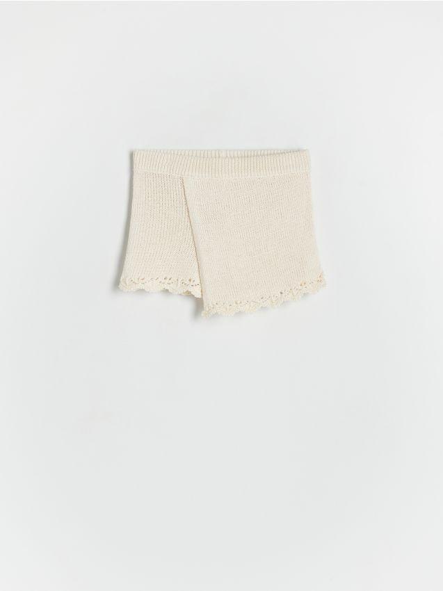 White Jersey Shorts, Kids Girls, , large image number 0