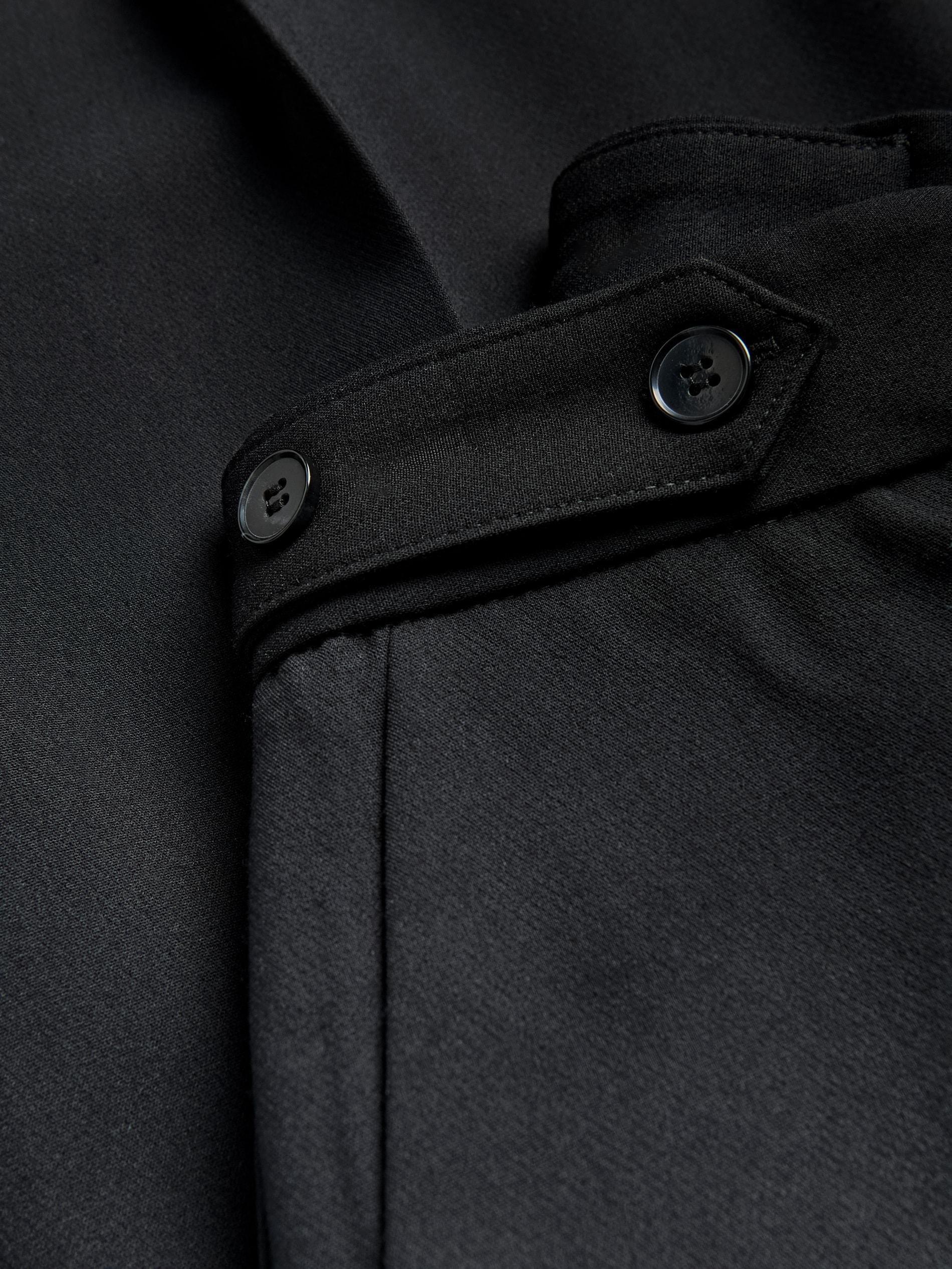 Black Pressed Crease Trousers, Black, large image number 5