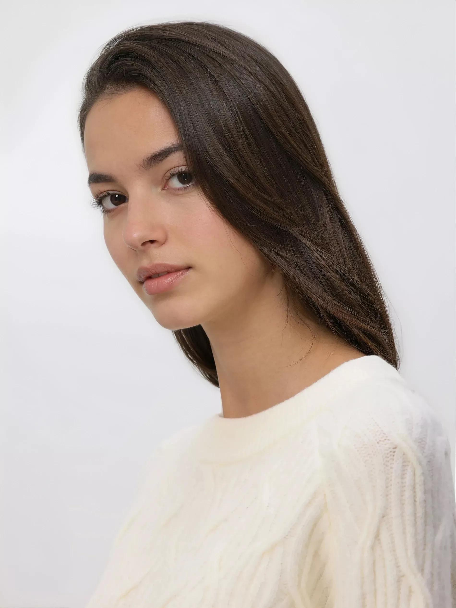 Beige Structural Jumper, Ivory, medium