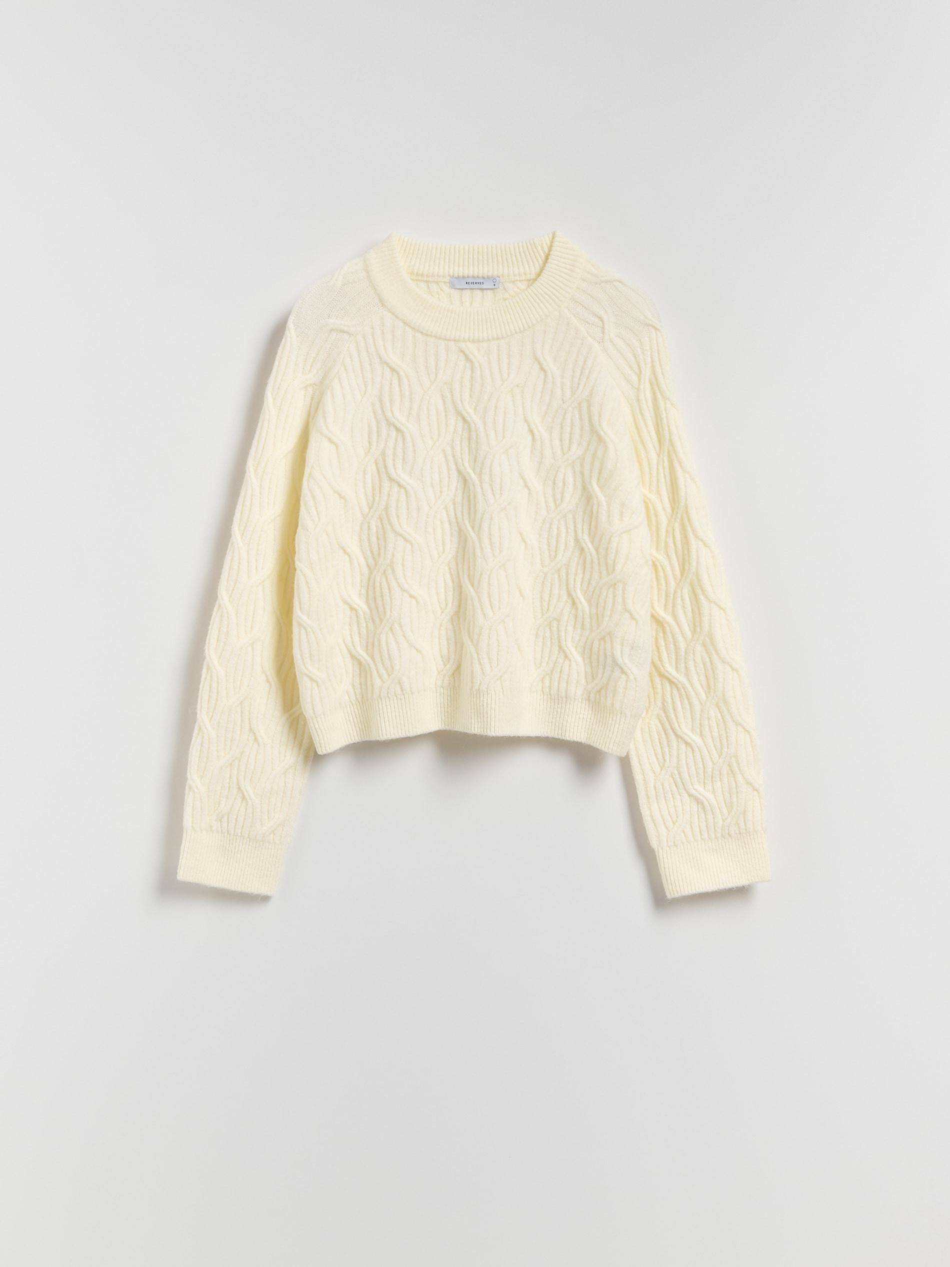 Beige Structural Jumper, Ivory, large image number 4