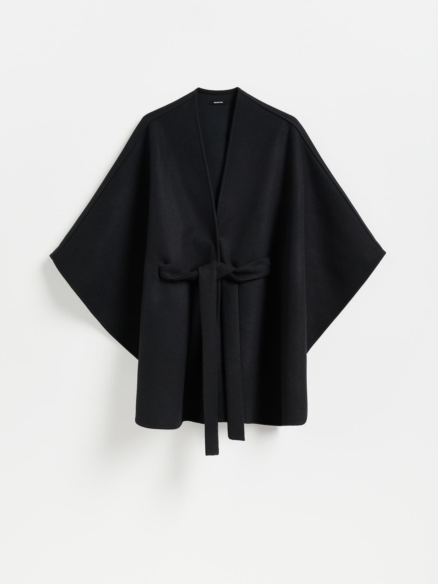 Black Cover Up With Belt, Black, medium