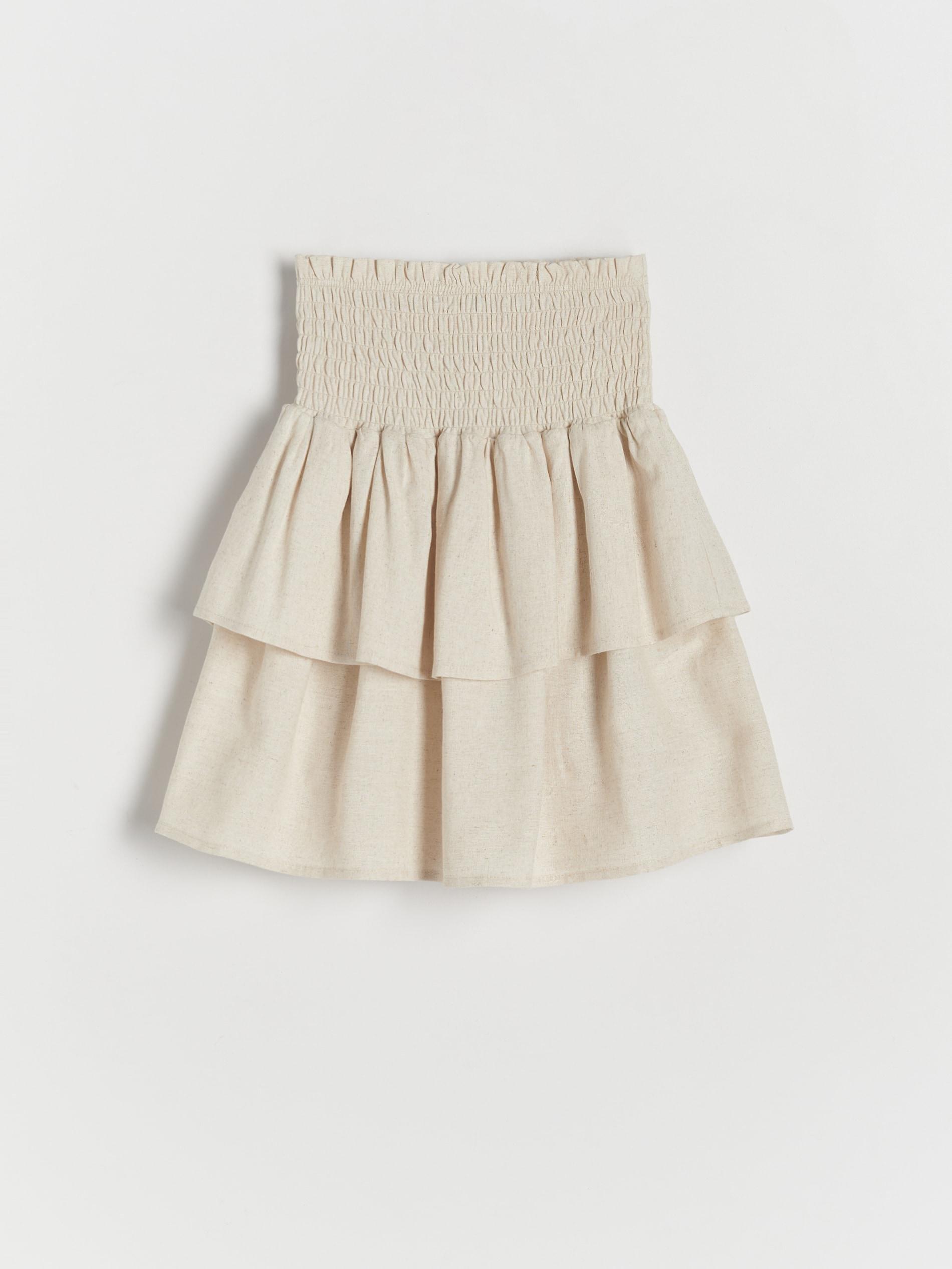 Beige Ruffle Skirt, , large image number 2