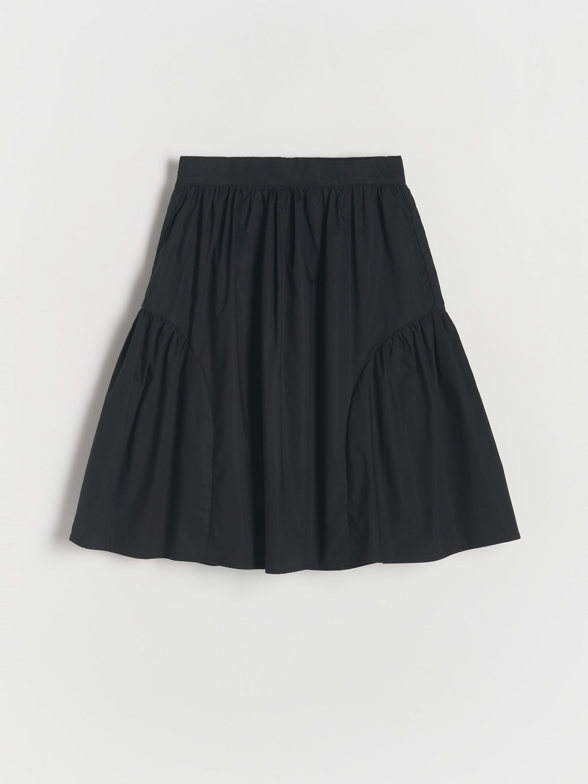 Reserved - Black Cotton Skirt, Kids Girls