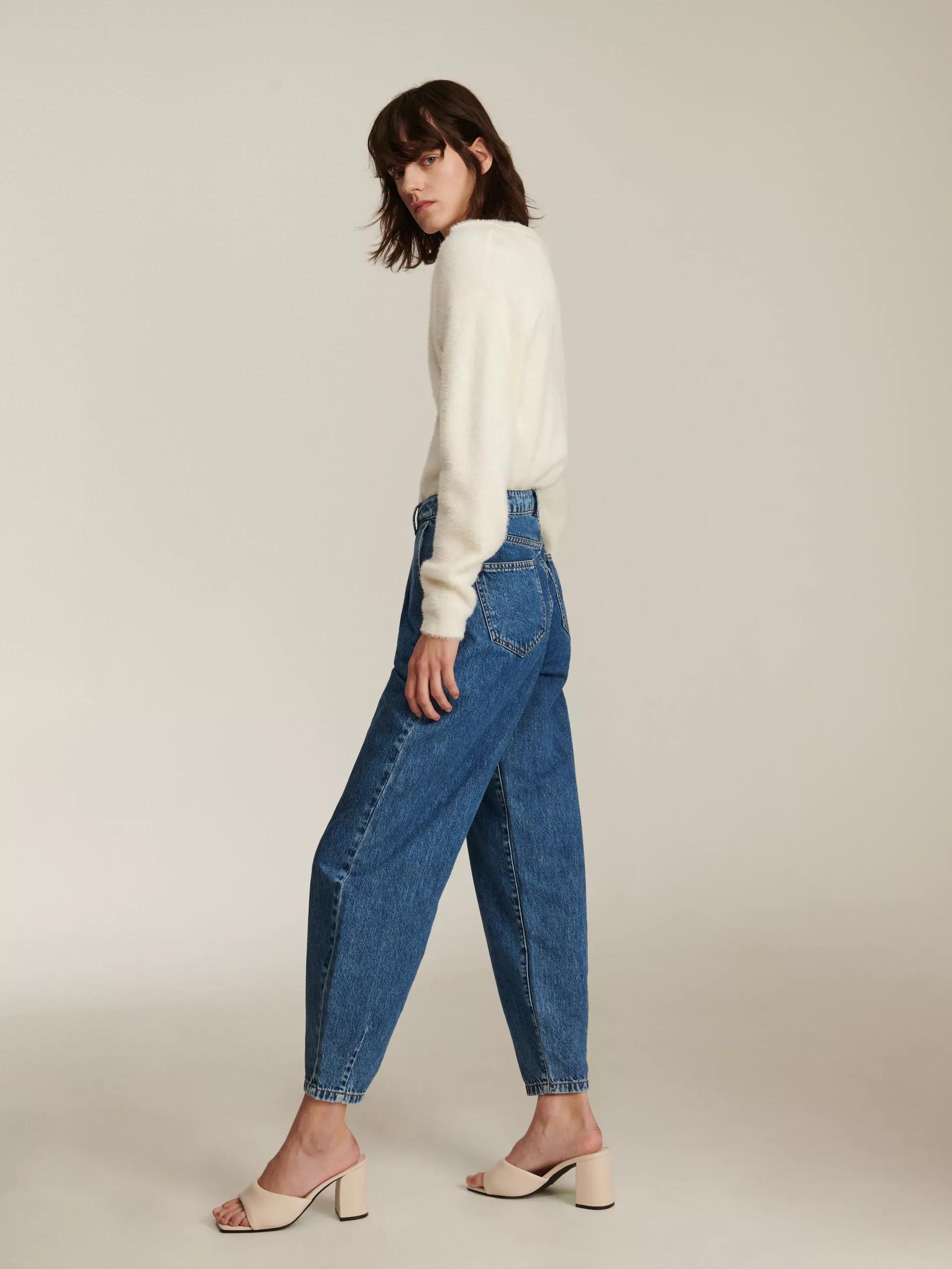 Navy Balloon Jeans, , large image number 1