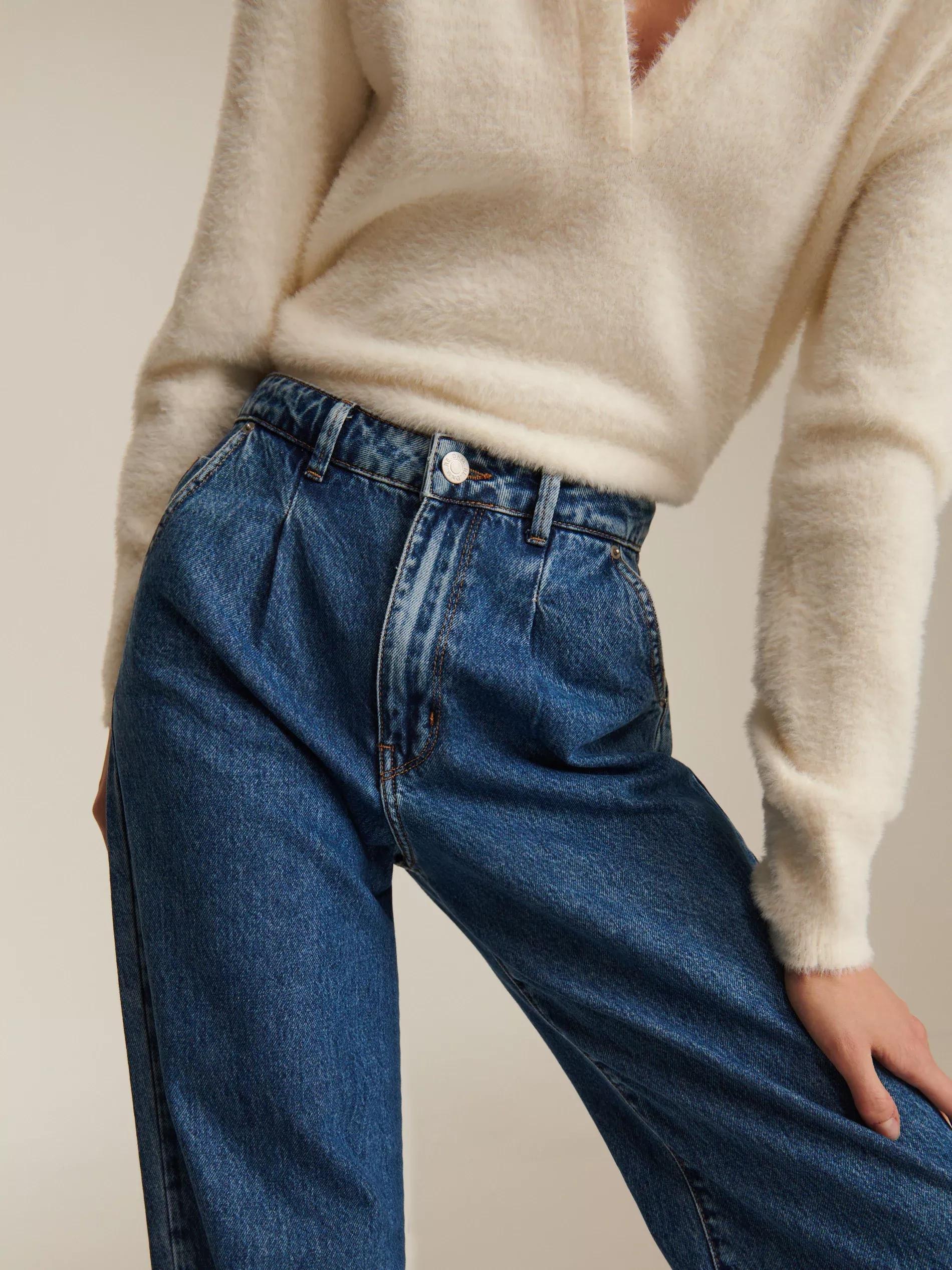 Navy Balloon Jeans, , large image number 3