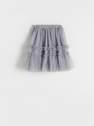 Reserved - Grey Tulle Skirt, Kids Girls